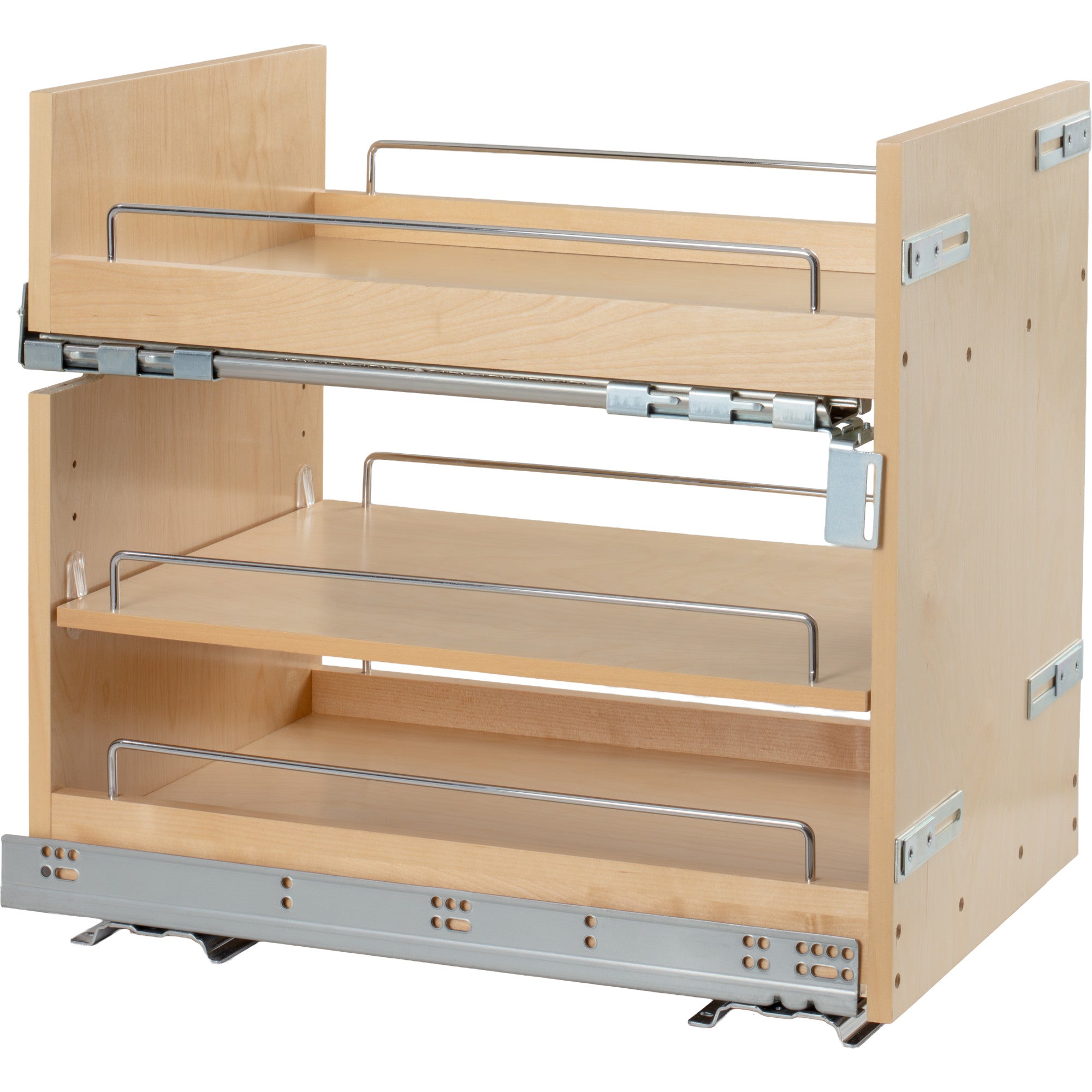 14" "No Wiggle" Soft-Close Under Drawer Base Pullout
