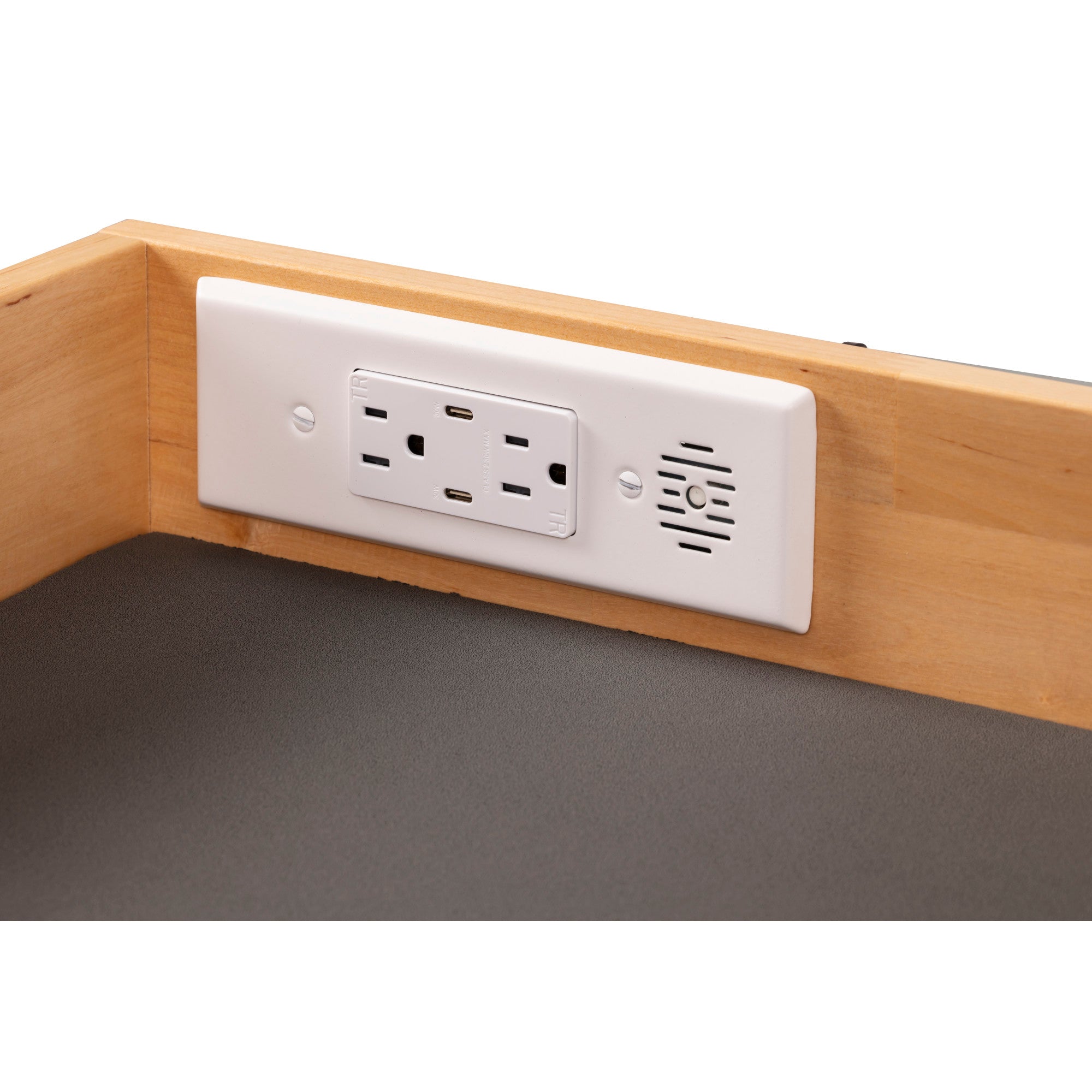 15" Charging Drawer for Kitchen with In-Drawer Outlets & Charging Ports