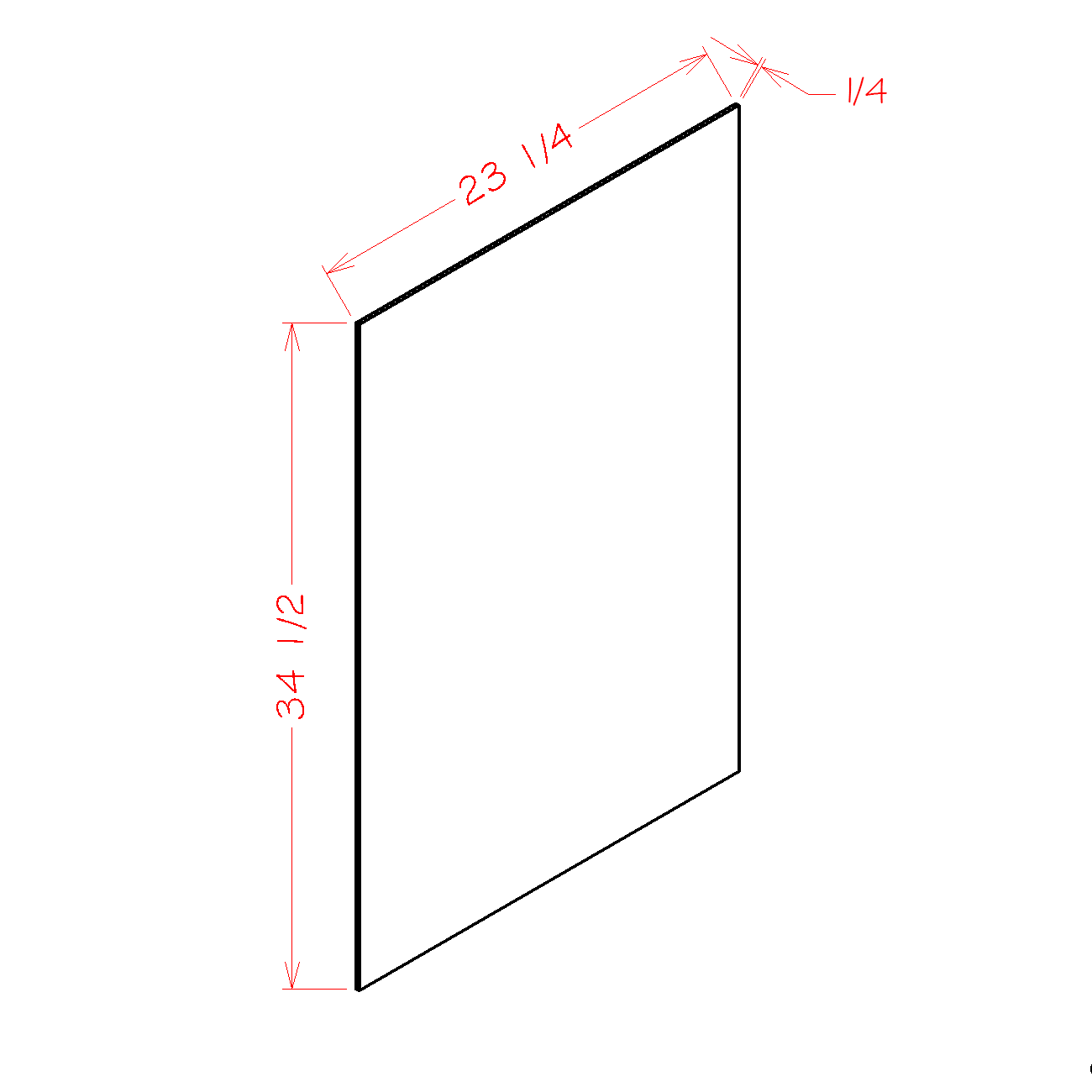 Oxford Cashmere 23.25" x 34.5" Base Skin Panel (BSV)