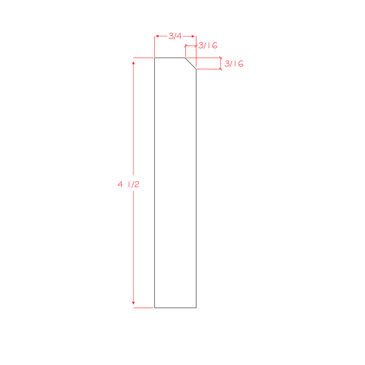 Haven Sage Angled Furniture Base Moulding