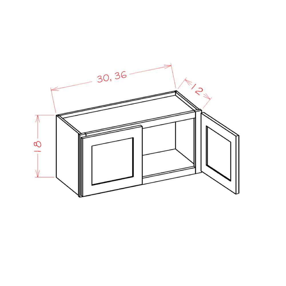 Oxford Cashmere 18" High Wall Bridge Cabinet