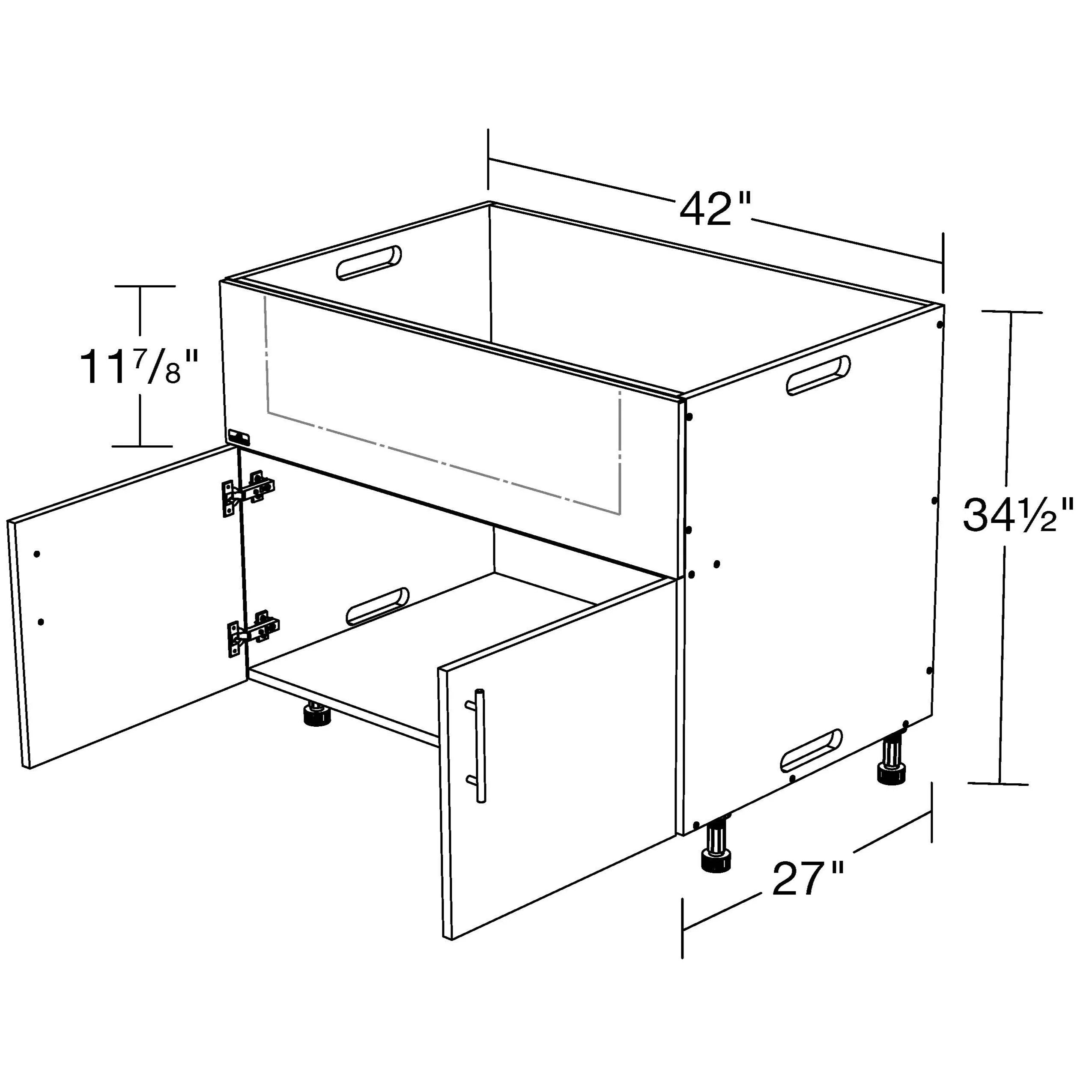 Outdoor Kitchen Island – 6ft 8in – Grill Package A