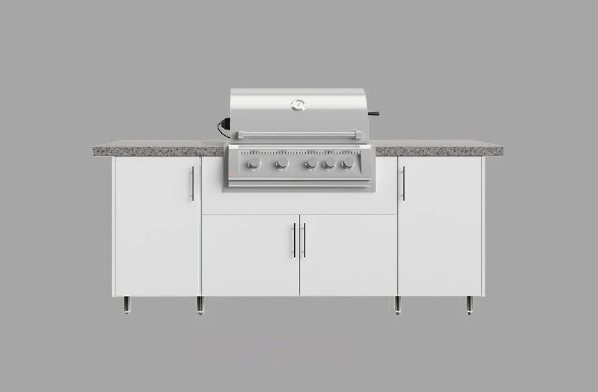 Outdoor Kitchen Island – 6ft 8in – Grill Package A