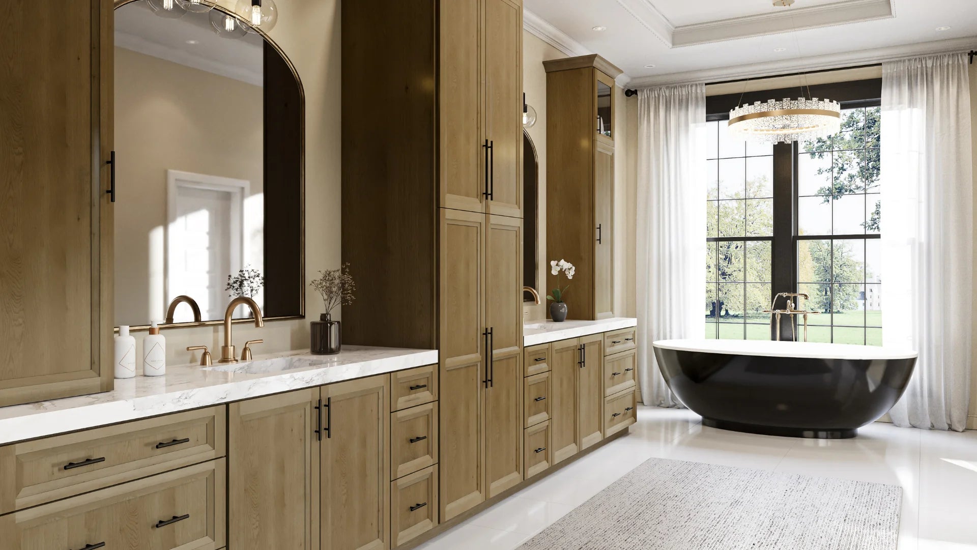 Oxford Toffee 36" x 7" Vanity Knee Drawer (VKD36)