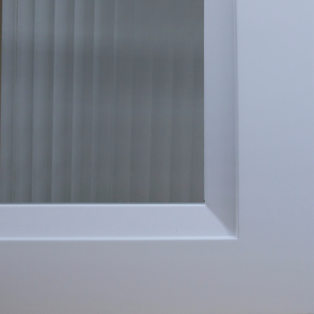 English Reeded Glass Inserts for Framed Glass-Door Cabinets