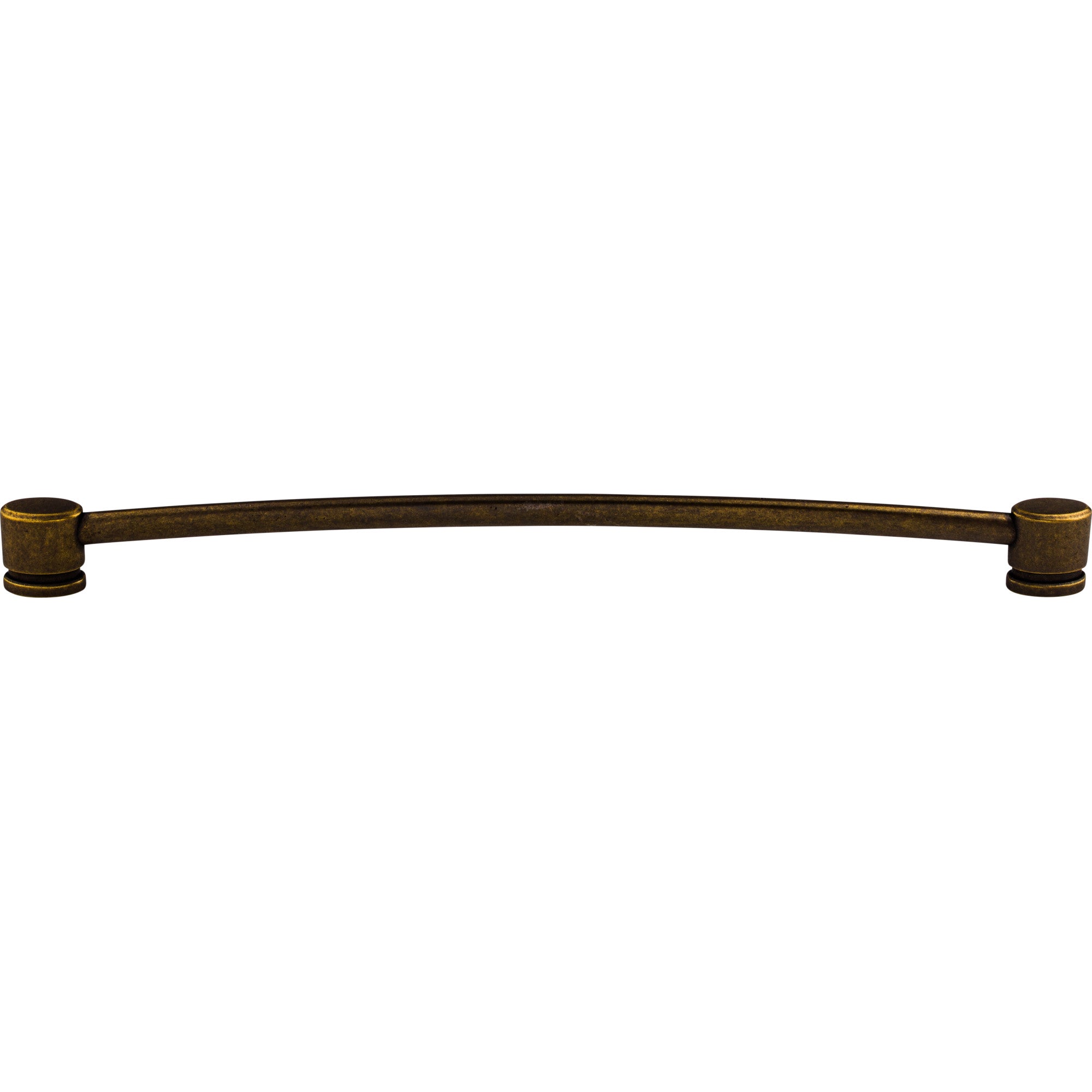 Oval Thin 12" Center to Center Bar Pull - German Bronze