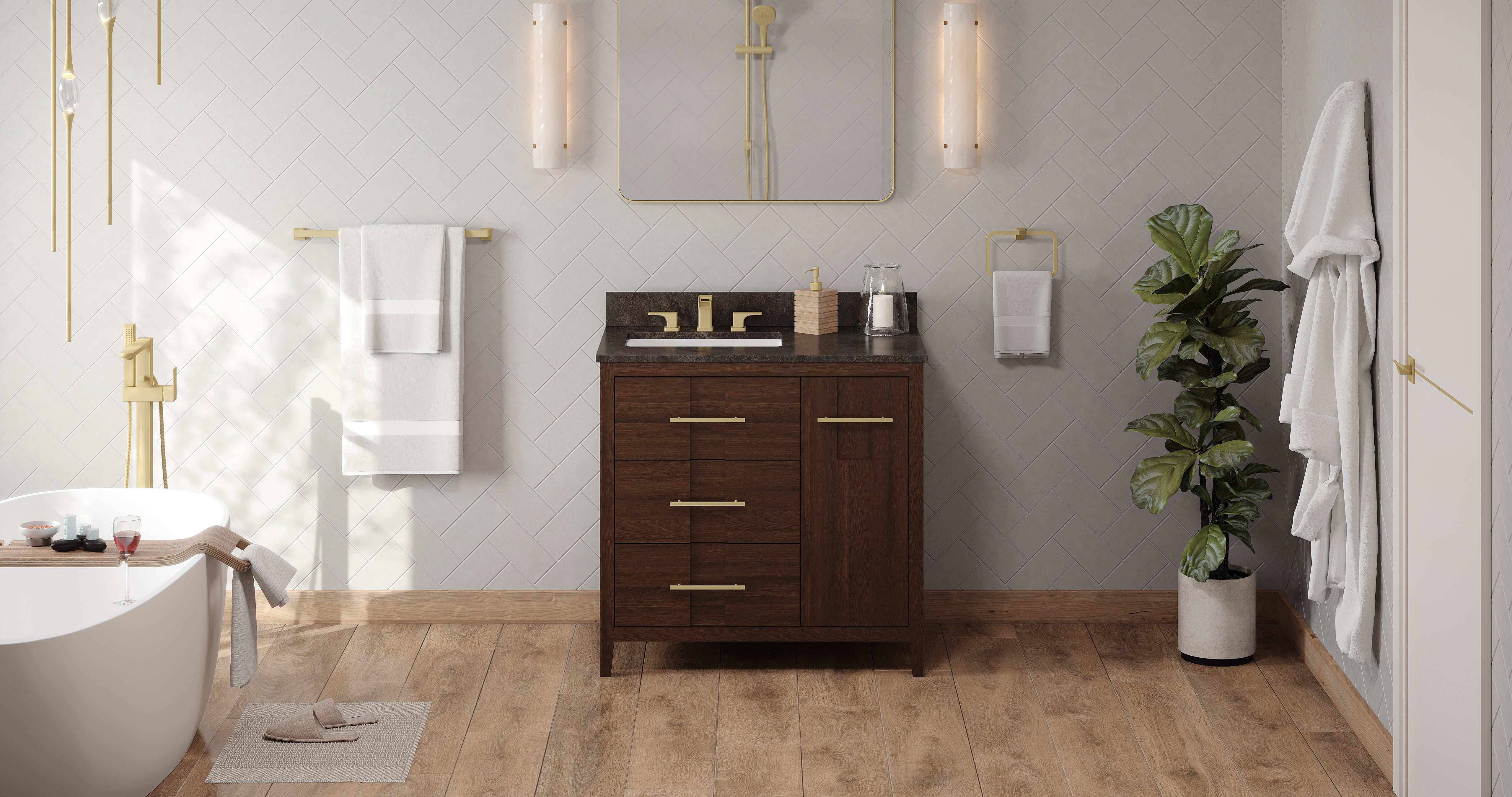 36" Katara Vanity – Left Offset