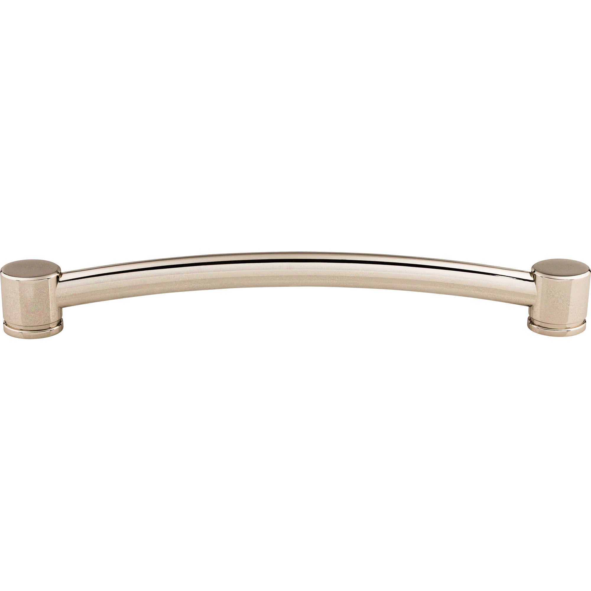 Oval Thin 12" Center to Center Appliance Pull - Polished Nickel