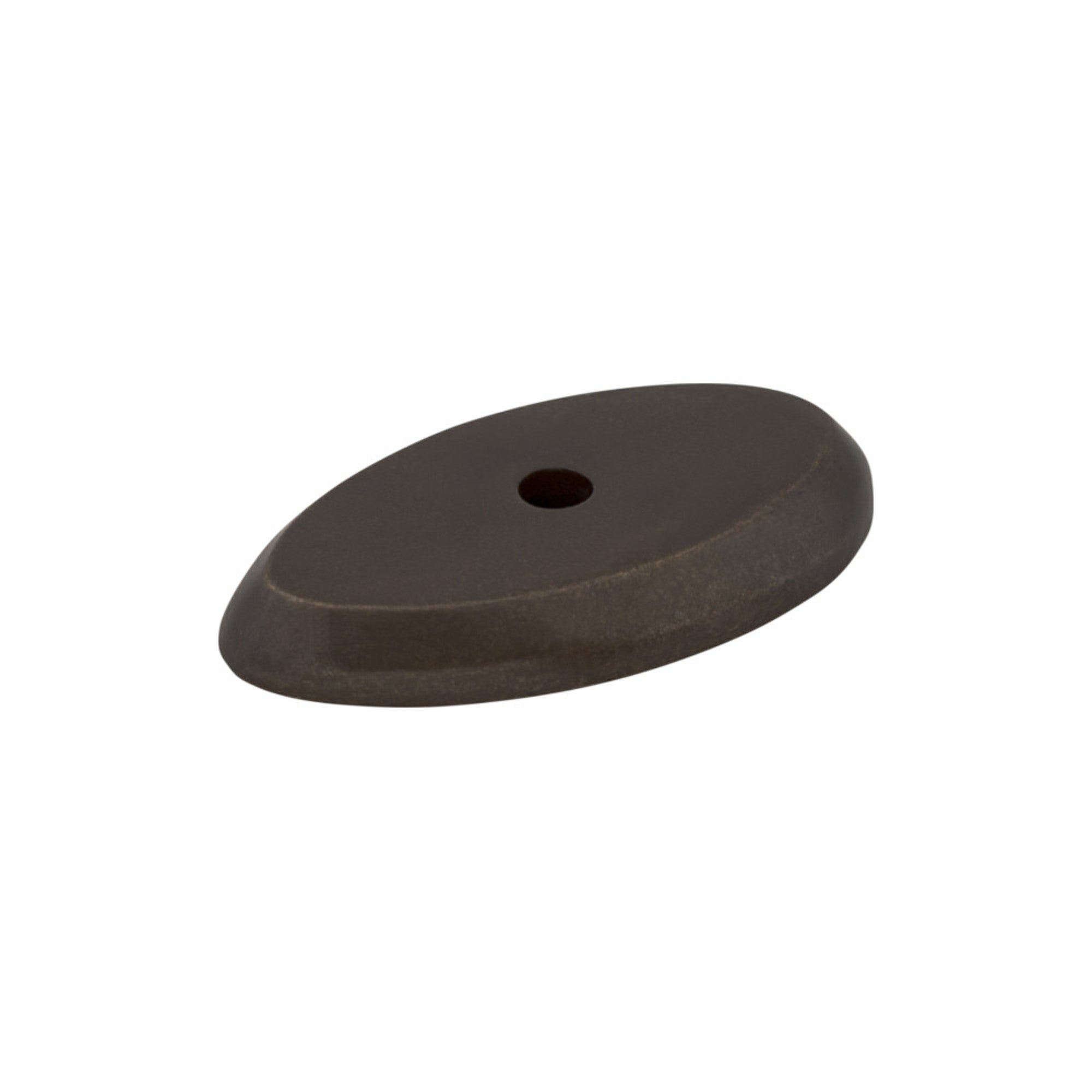 Aspen Oval Knob Backplate - Medium Bronze