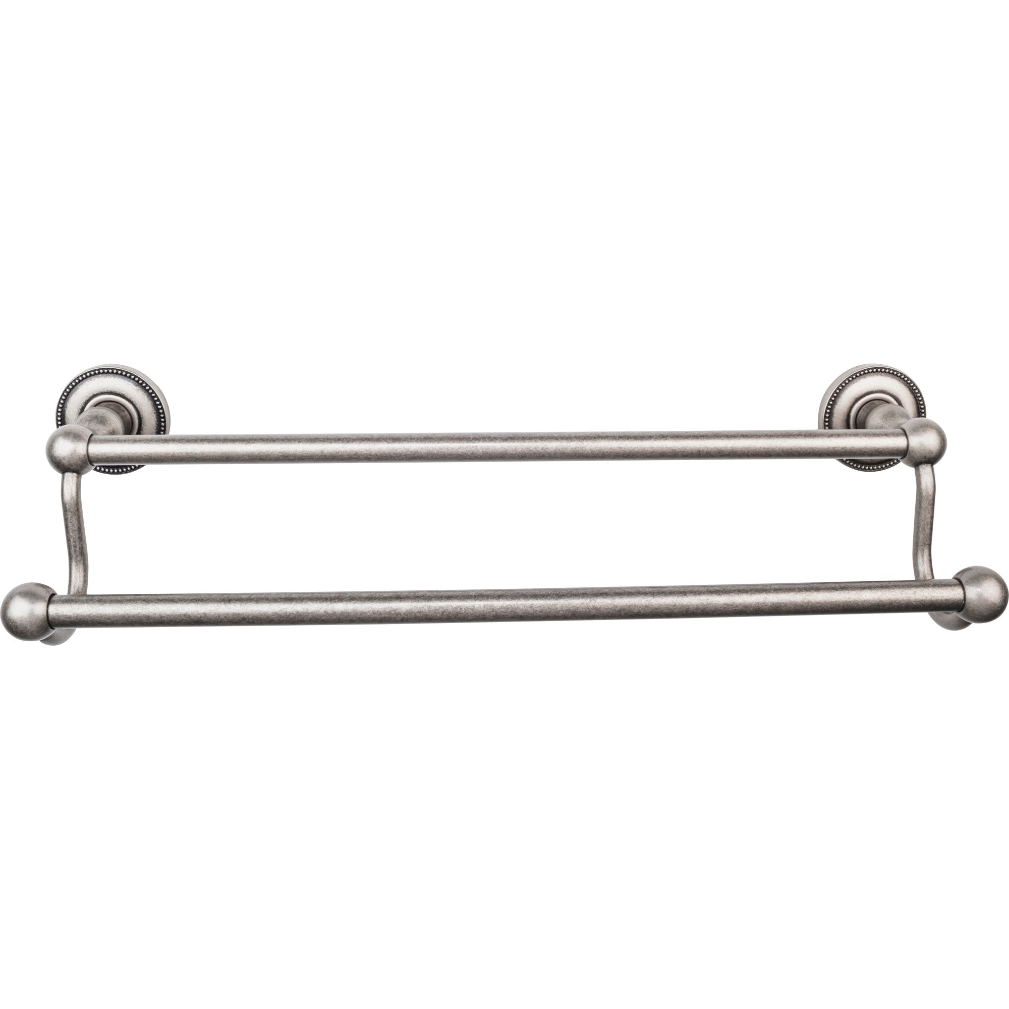 TOP BATH (R) Edwardian Bath Double 20 1/2" Wall Mounted Towel Bar - Antique Pewter