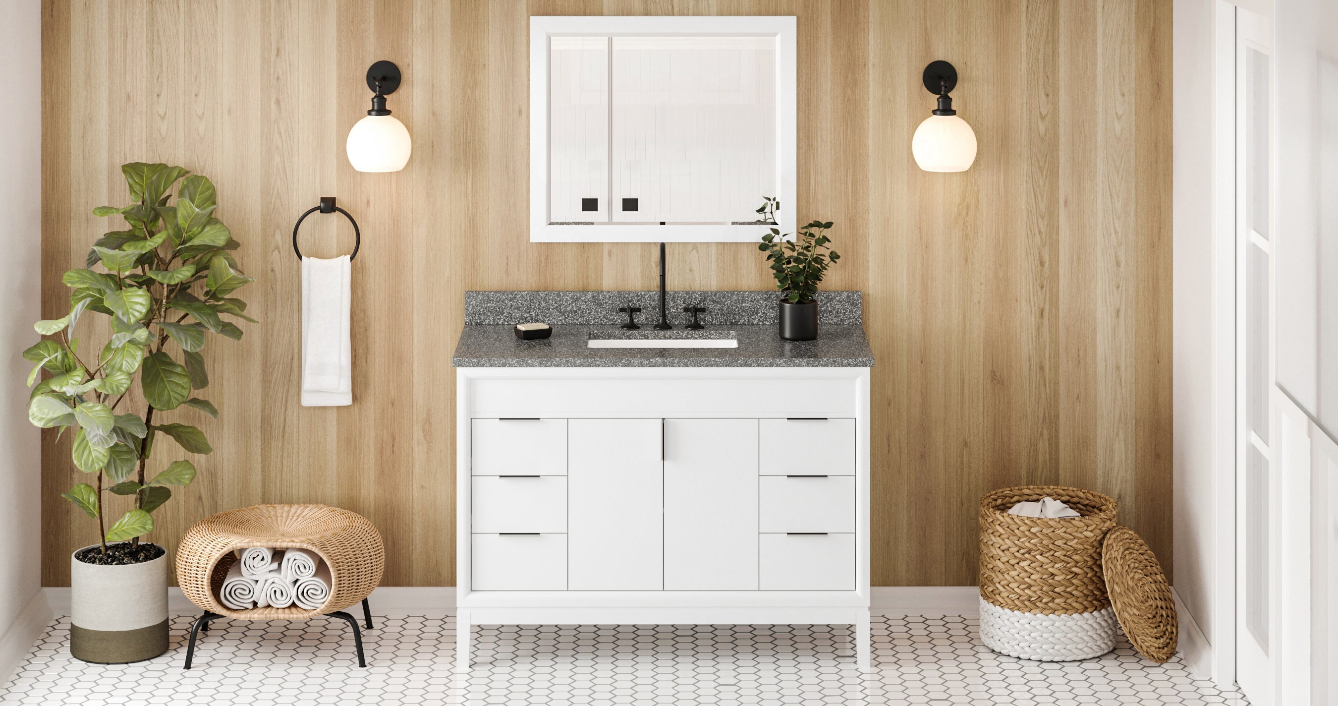 48" Theodora Vanity – White