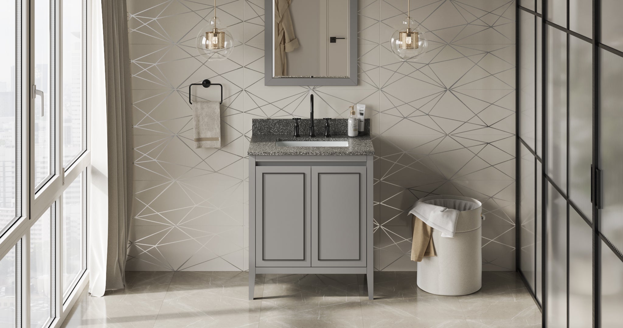30" Percival Vanity – Grey
