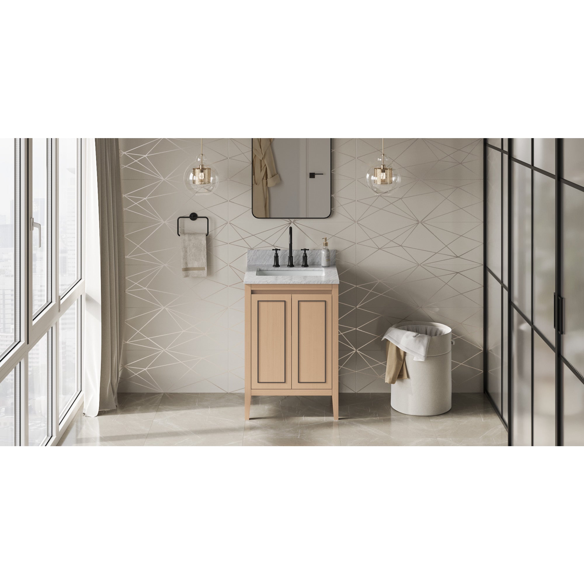 24" Percival Vanity – Natural Oak