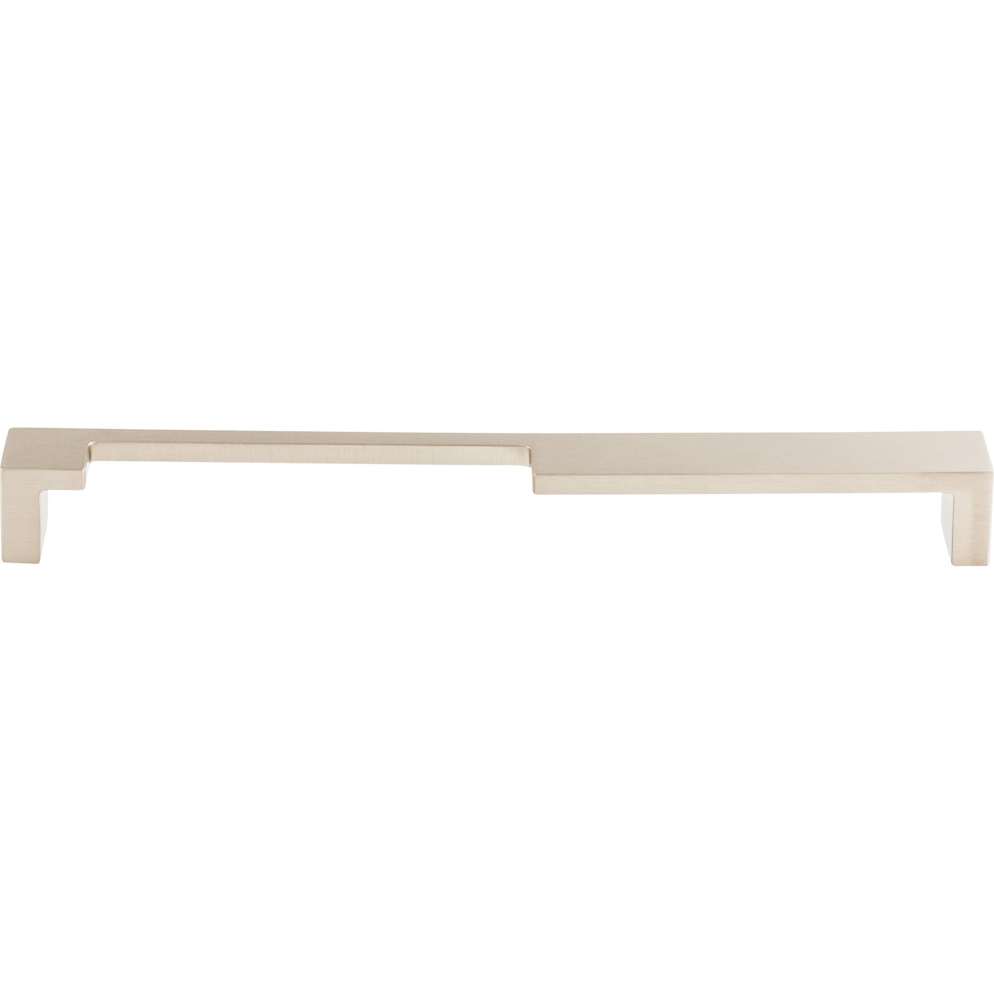 Modern Metro Notch Pull A 9" Center to Center Bar Pull - Brushed Satin Nickel