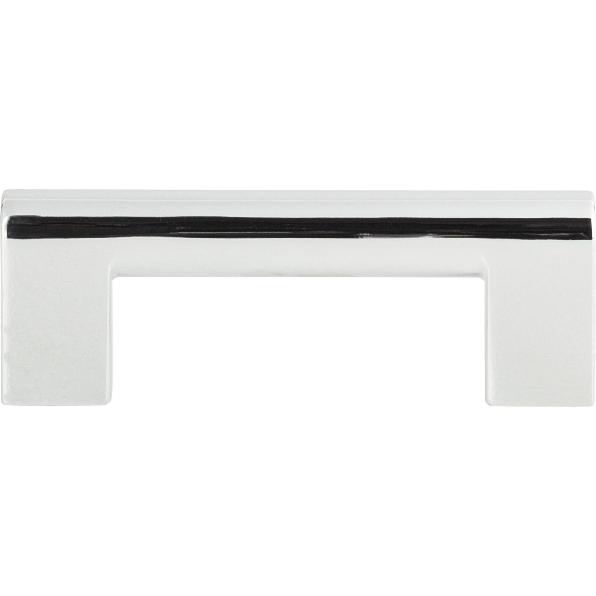 Round Rail Bar Pull - Polished Chrome