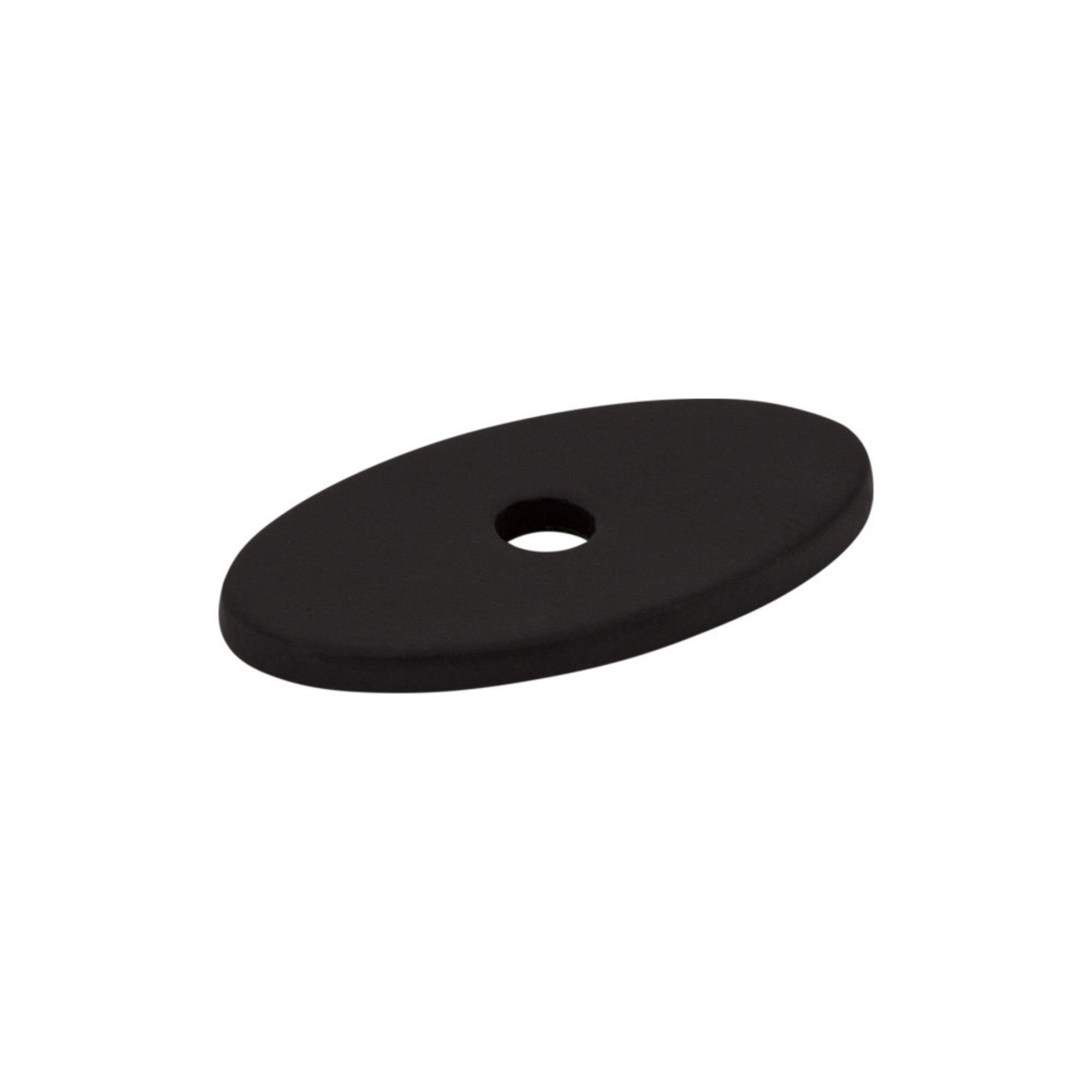 Oval Knob Backplate - Flat Black