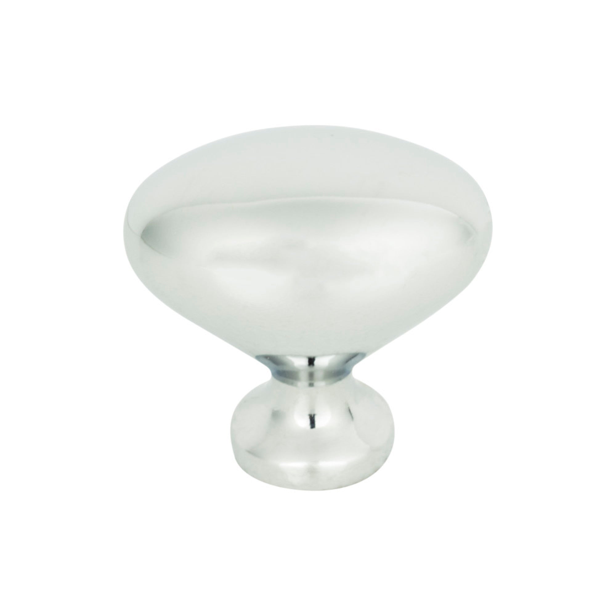 Robin Egg Oval Knob - Polished Chrome