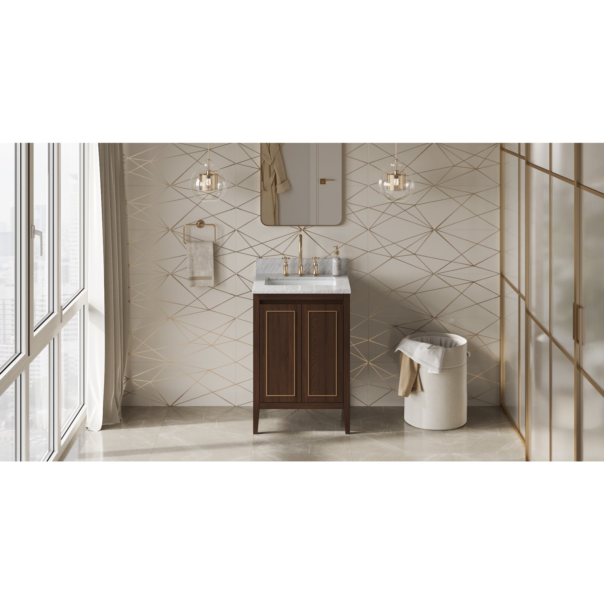 24" Percival Vanity – Dark Walnut
