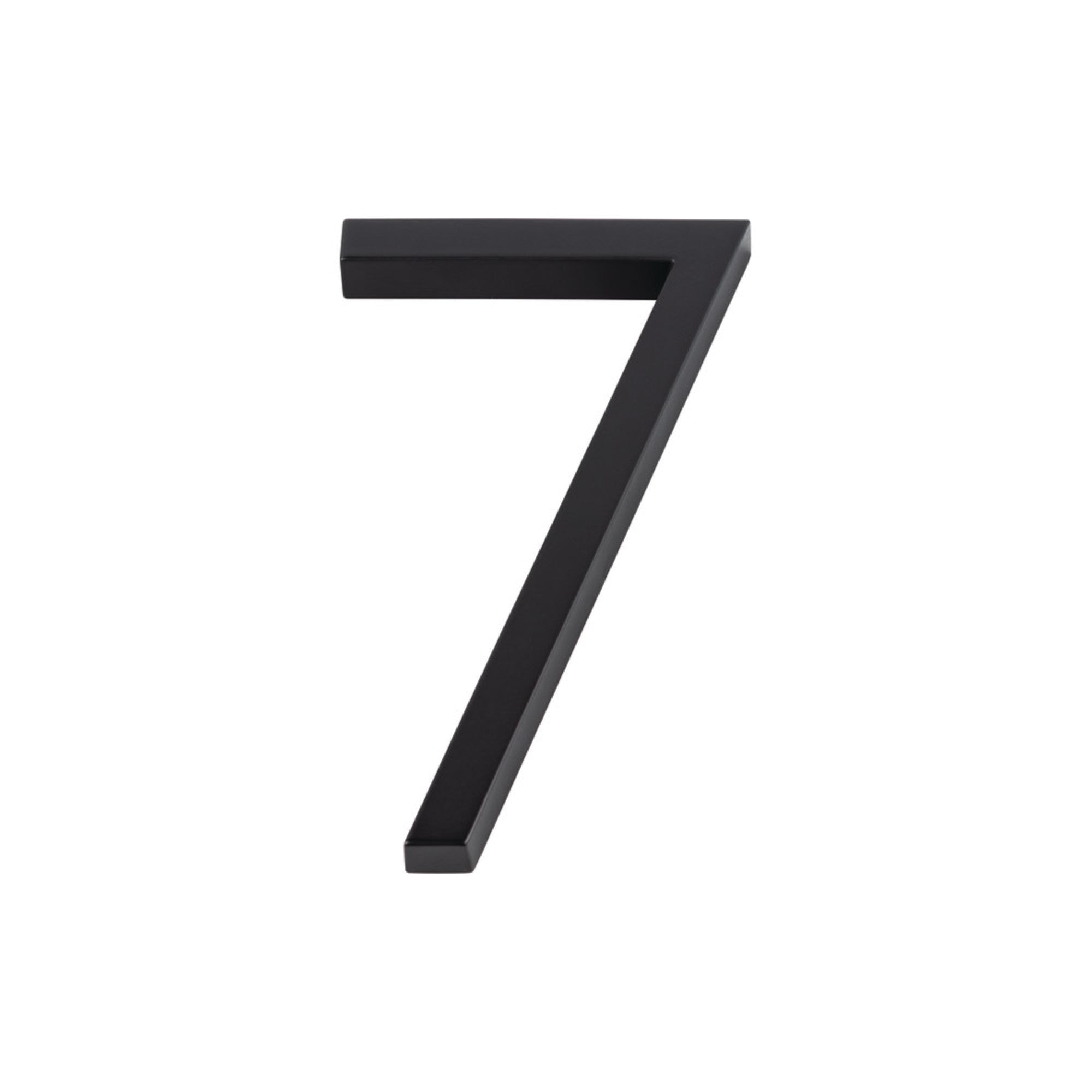 Modern Avalon 6" H House Number - Matte Black
