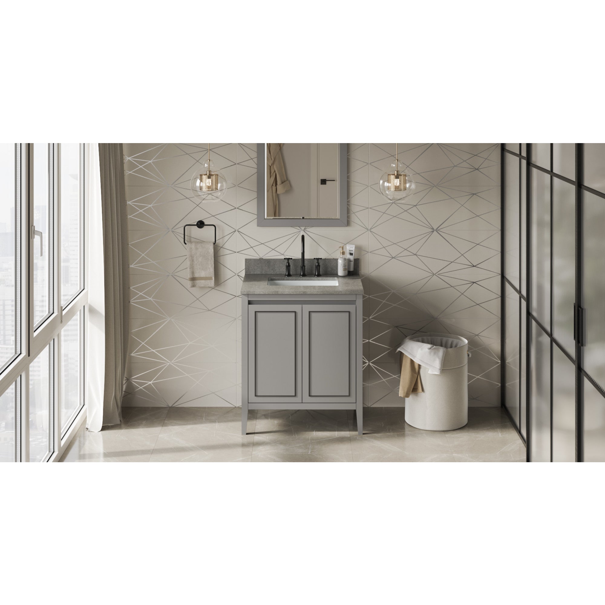 30" Percival Vanity – Grey