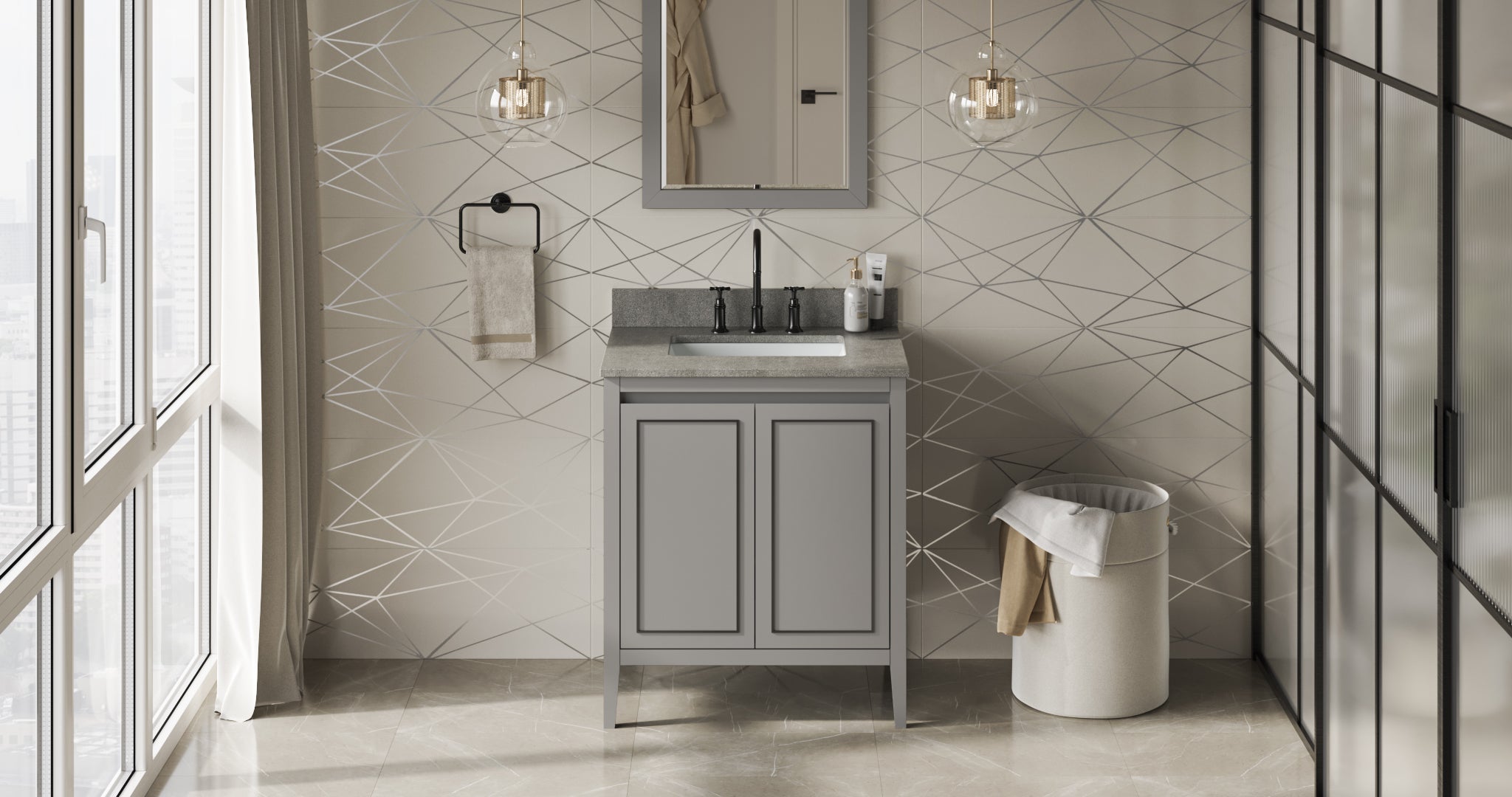 30" Percival Vanity – Grey