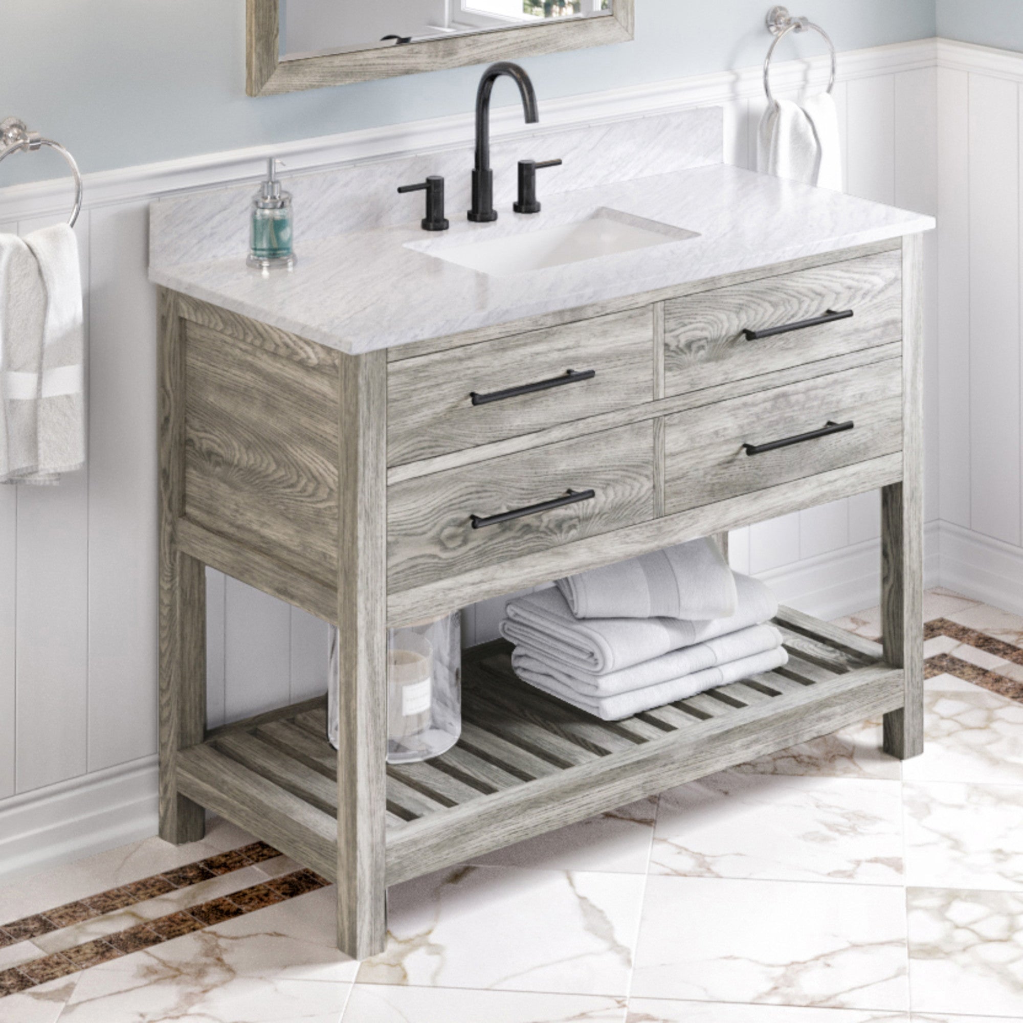 48" Wavecrest Vanity – Weathered Grey