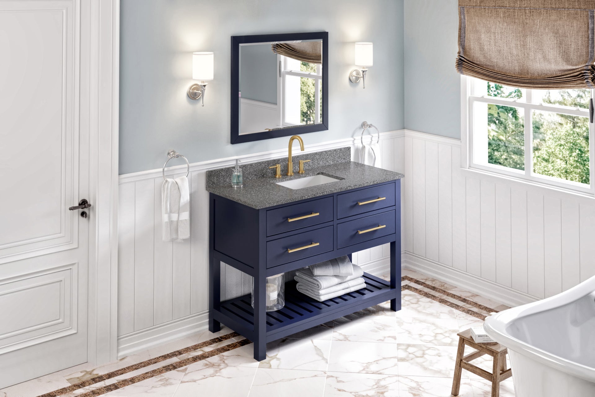 48" Wavecrest Vanity – Hale Blue