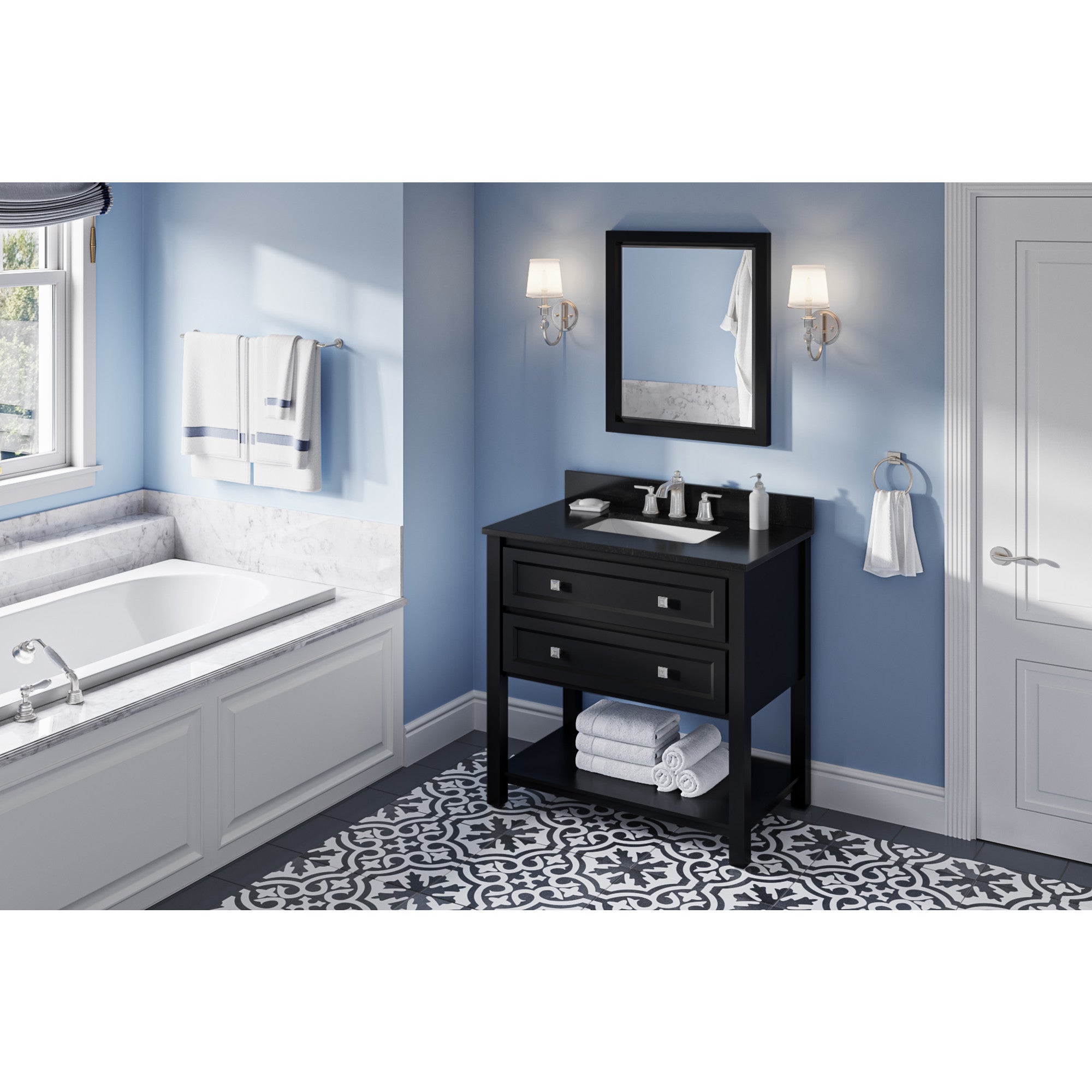 36" Adler Vanity – Black