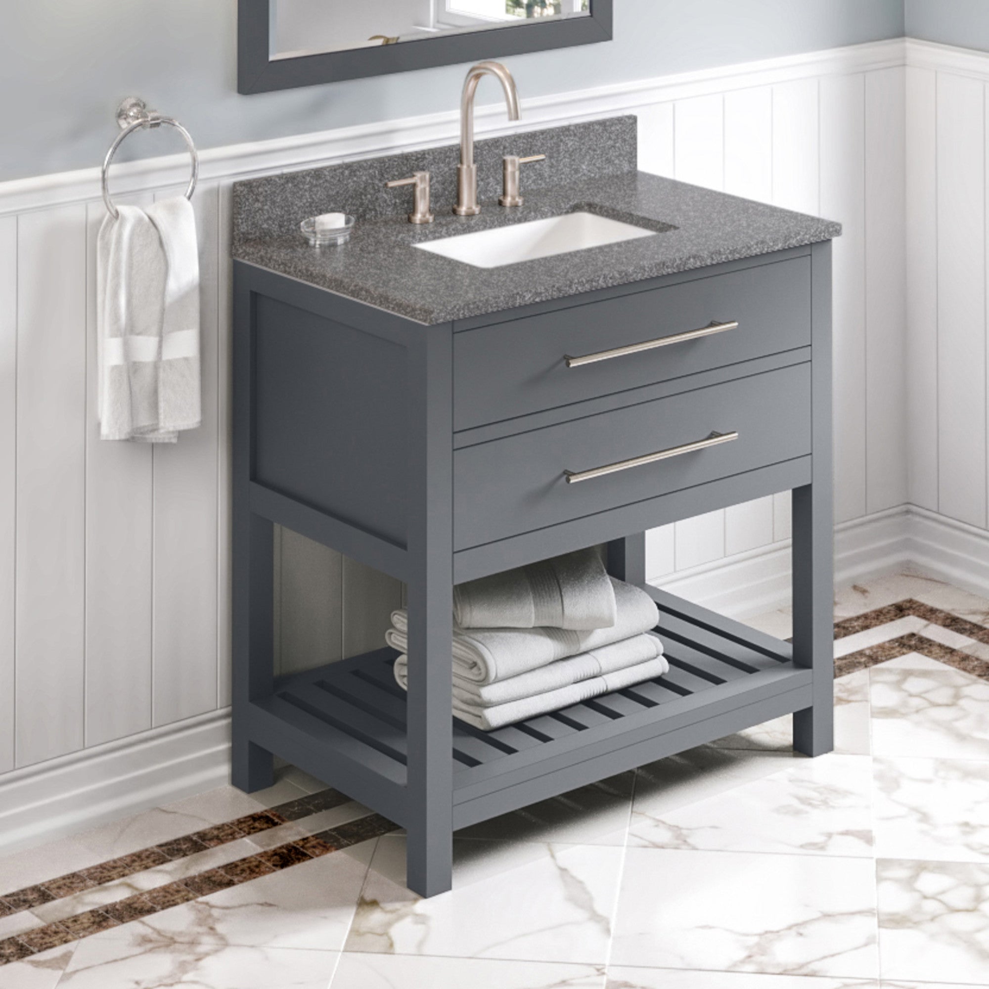 36" Wavecrest Vanity – Grey