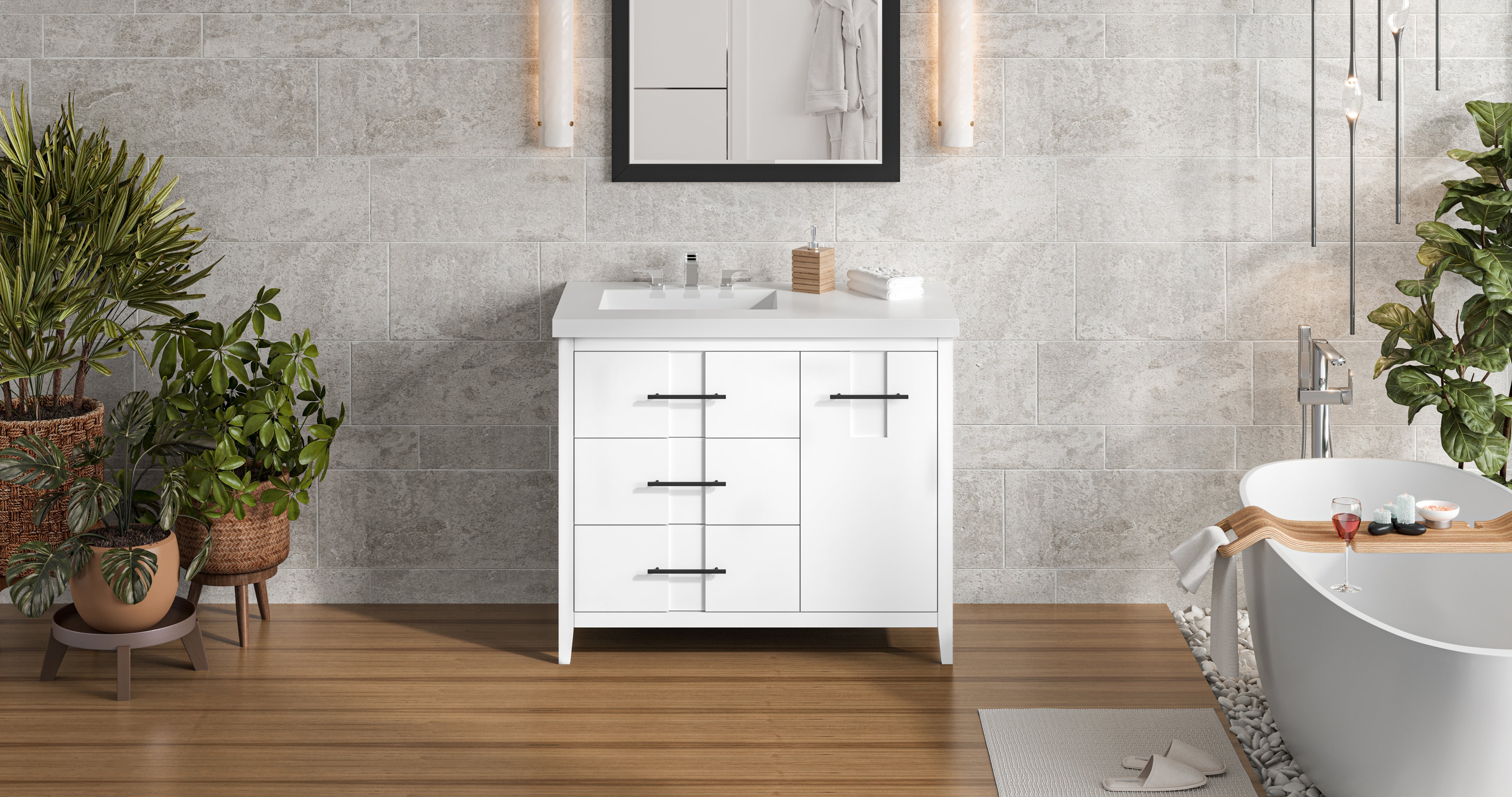 42" Katara Vanity – Left Offset