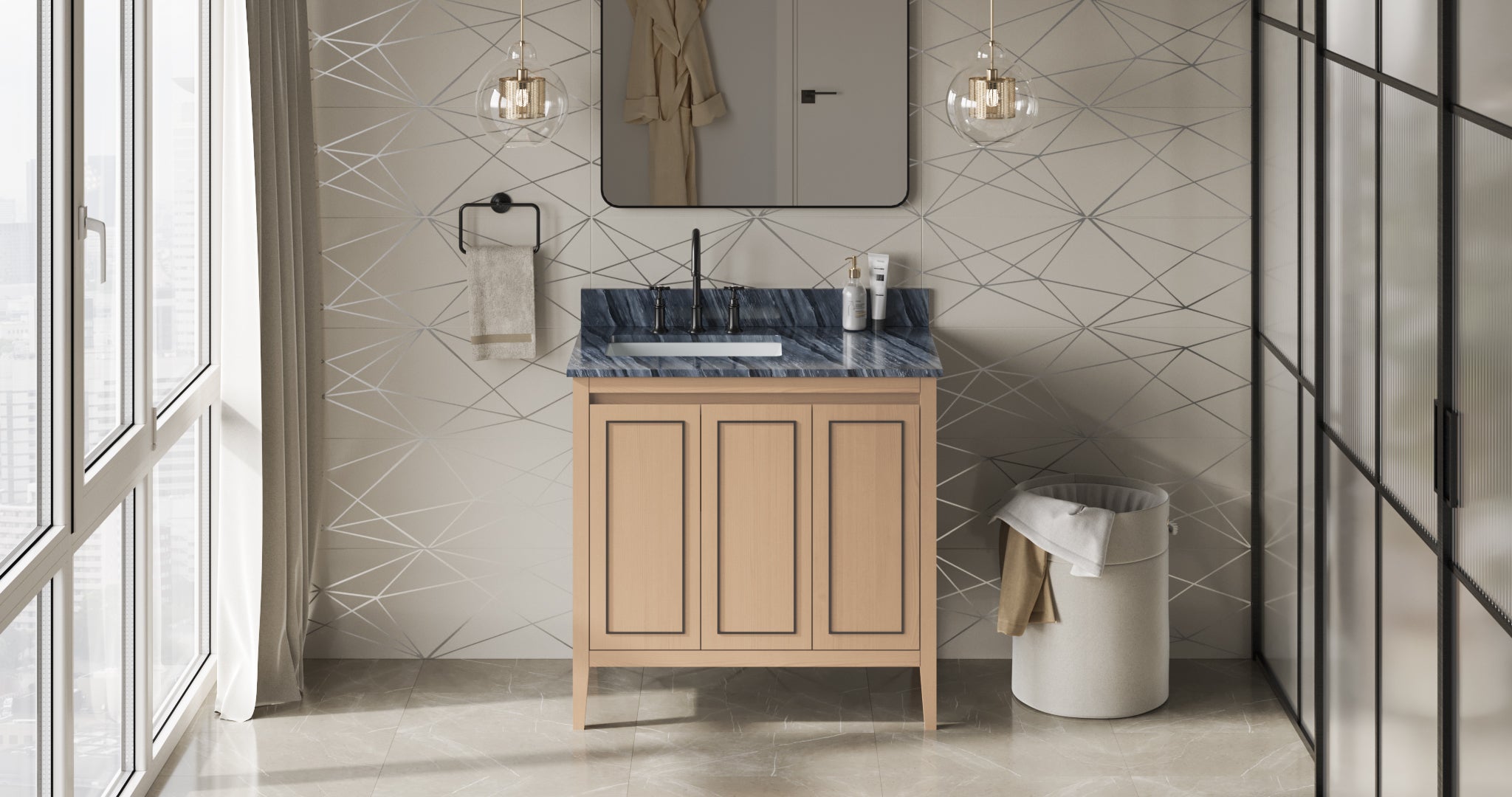 36" Percival Vanity – Natural Oak