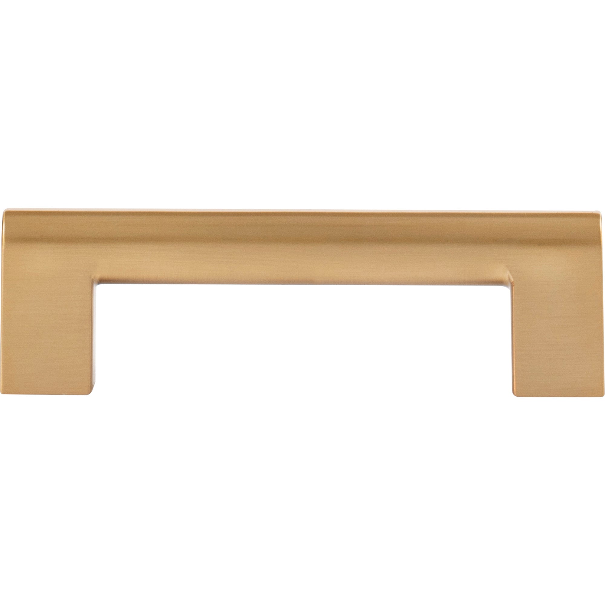 Round Rail Bar Pull - Warm Brass
