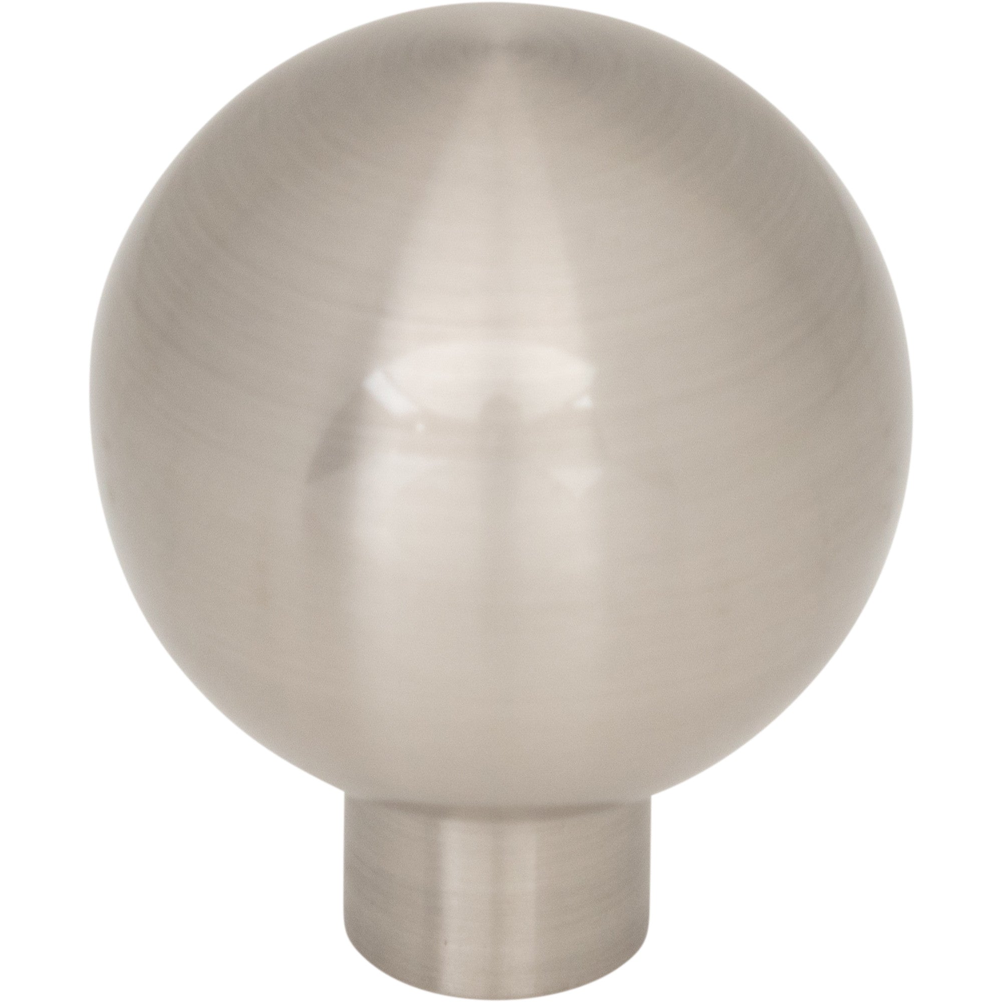 Brockwell Round Knob - Brushed Satin Nickel