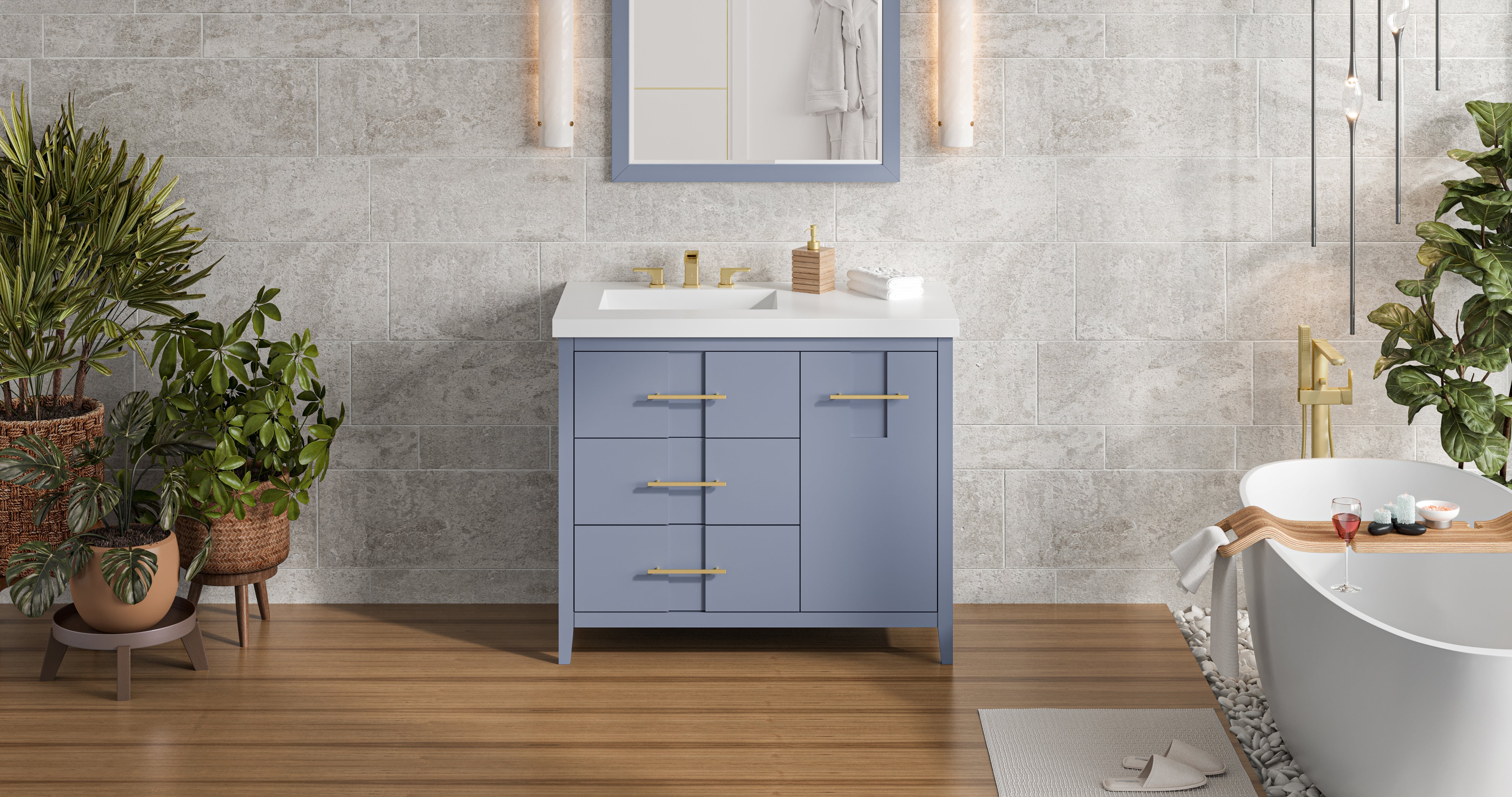 42" Katara Vanity – Left Offset