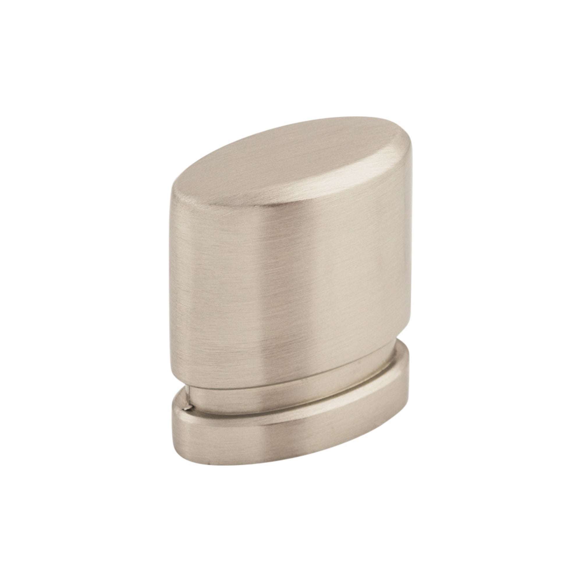 Oval 1" Length Oval Knob - Brushed Satin Nickel