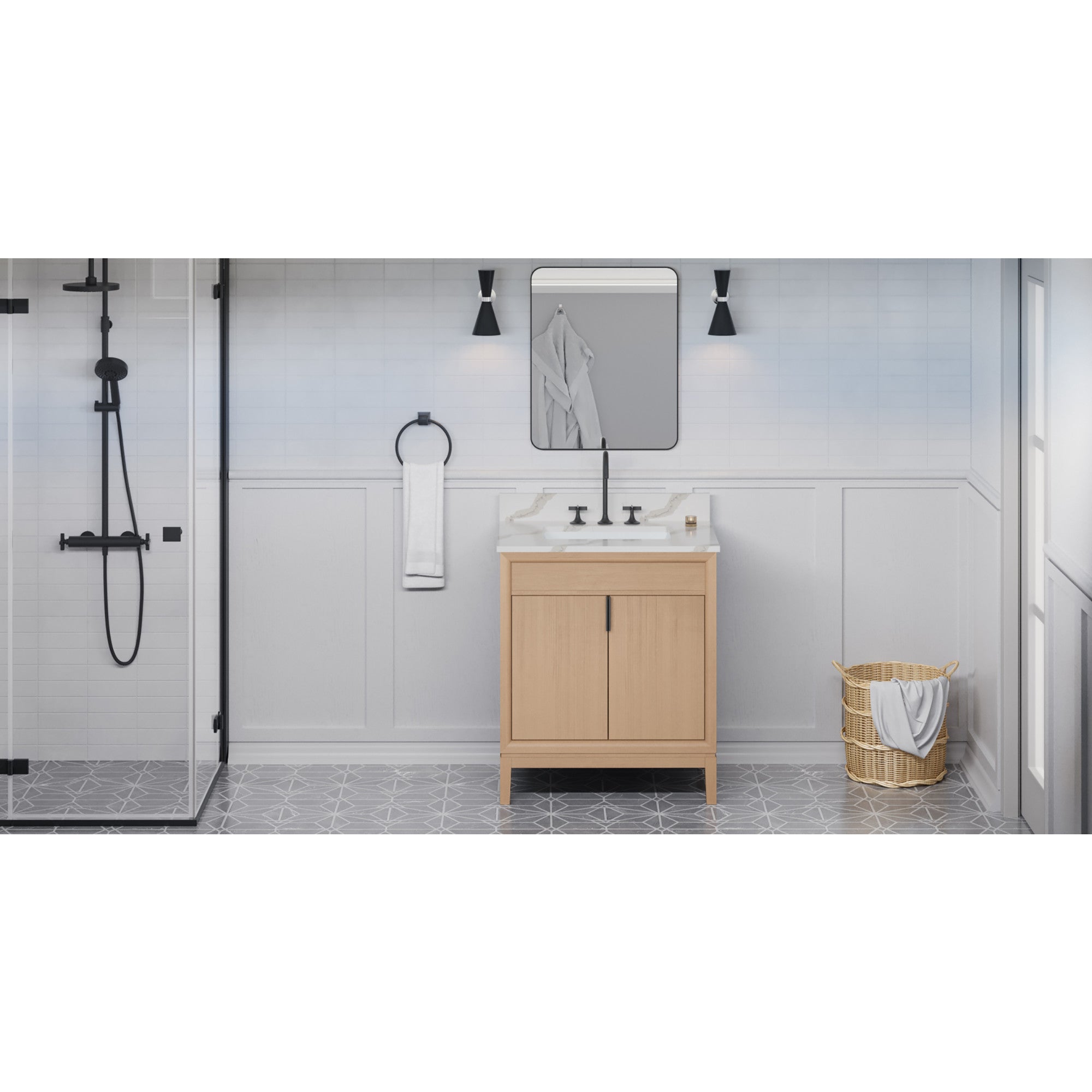30" Theodora Vanity – Natural Oak
