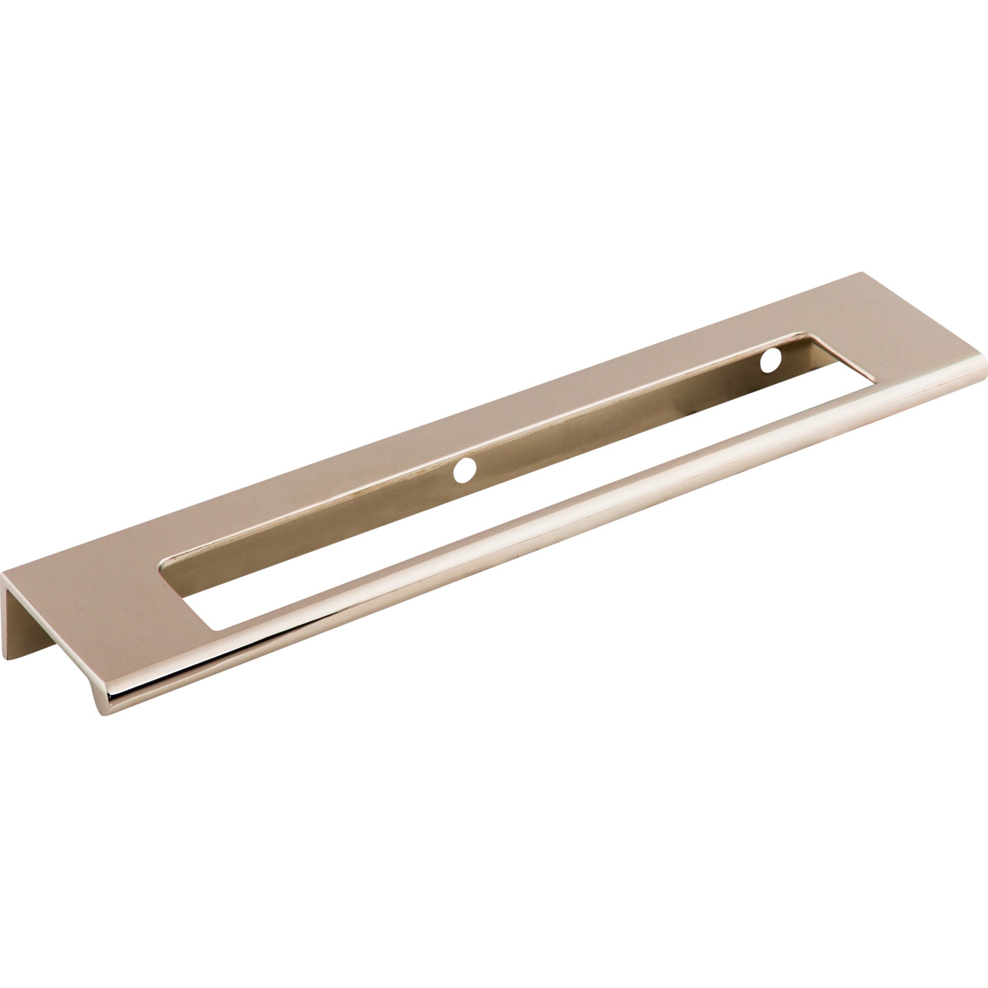 Europa Cut Out 6" Center to Center Finger Pull - Polished Nickel