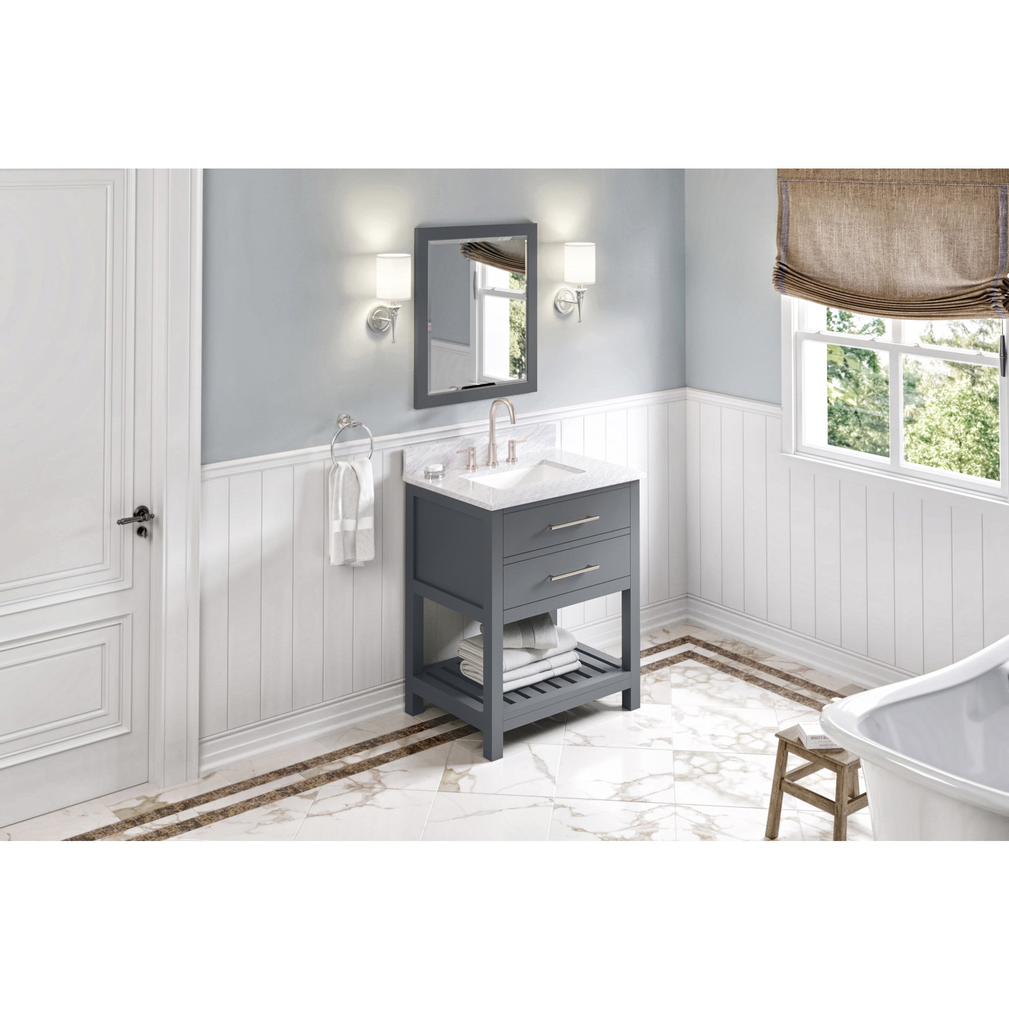 30" Wavecrest Vanity – Grey