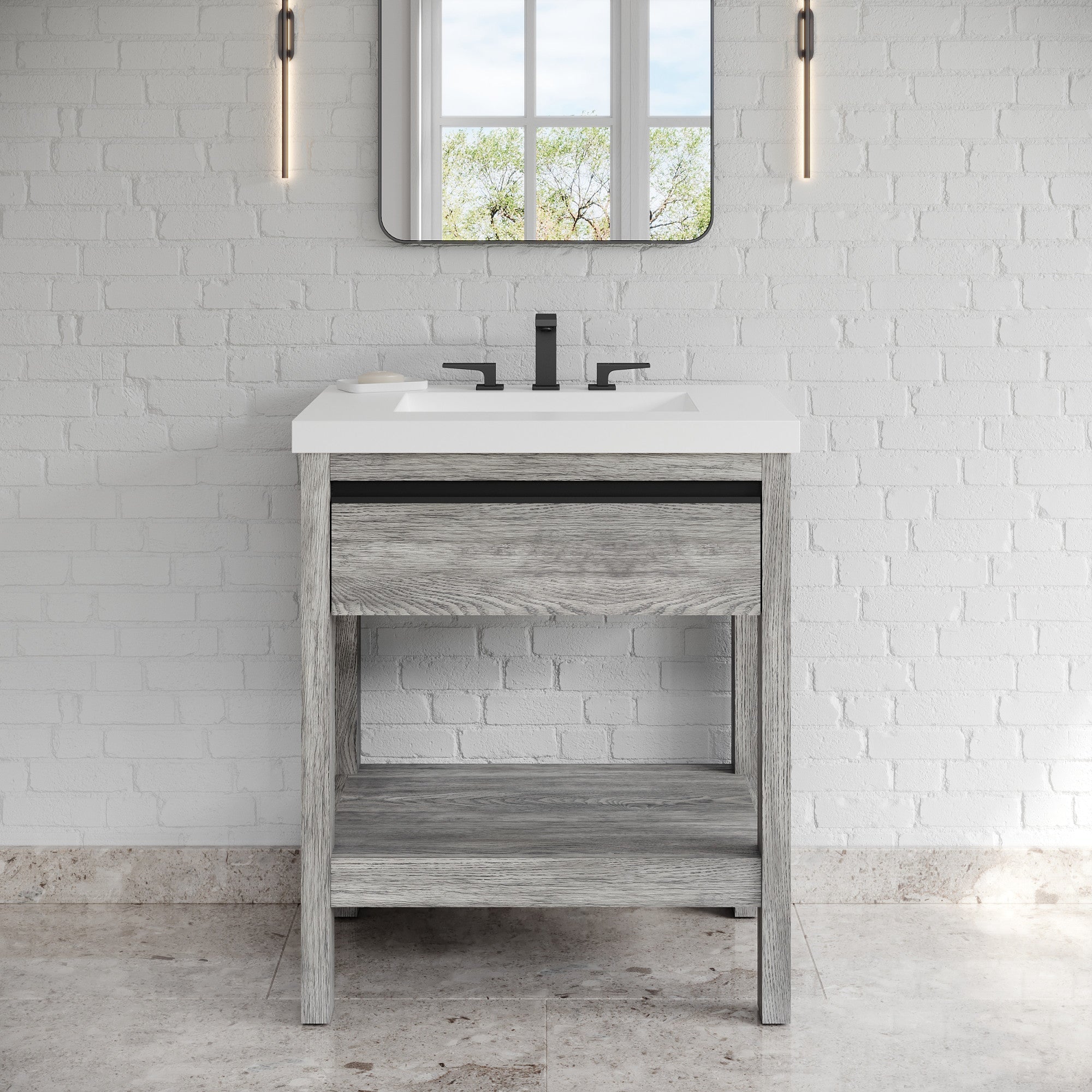 30" Jubilee Vanity – Weathered Grey