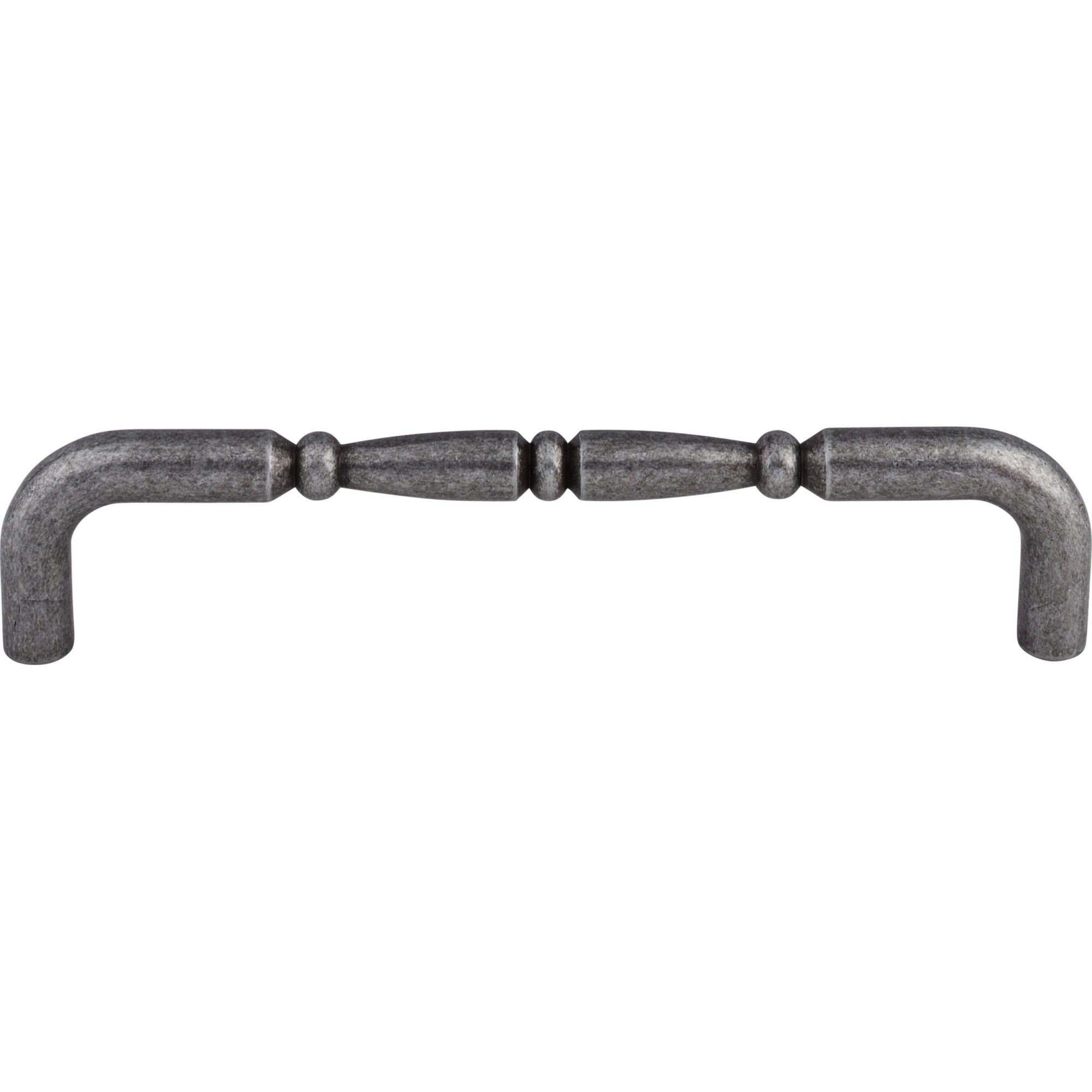 Nouveau Ring 7" Center to Center Bar Pull - Pewter