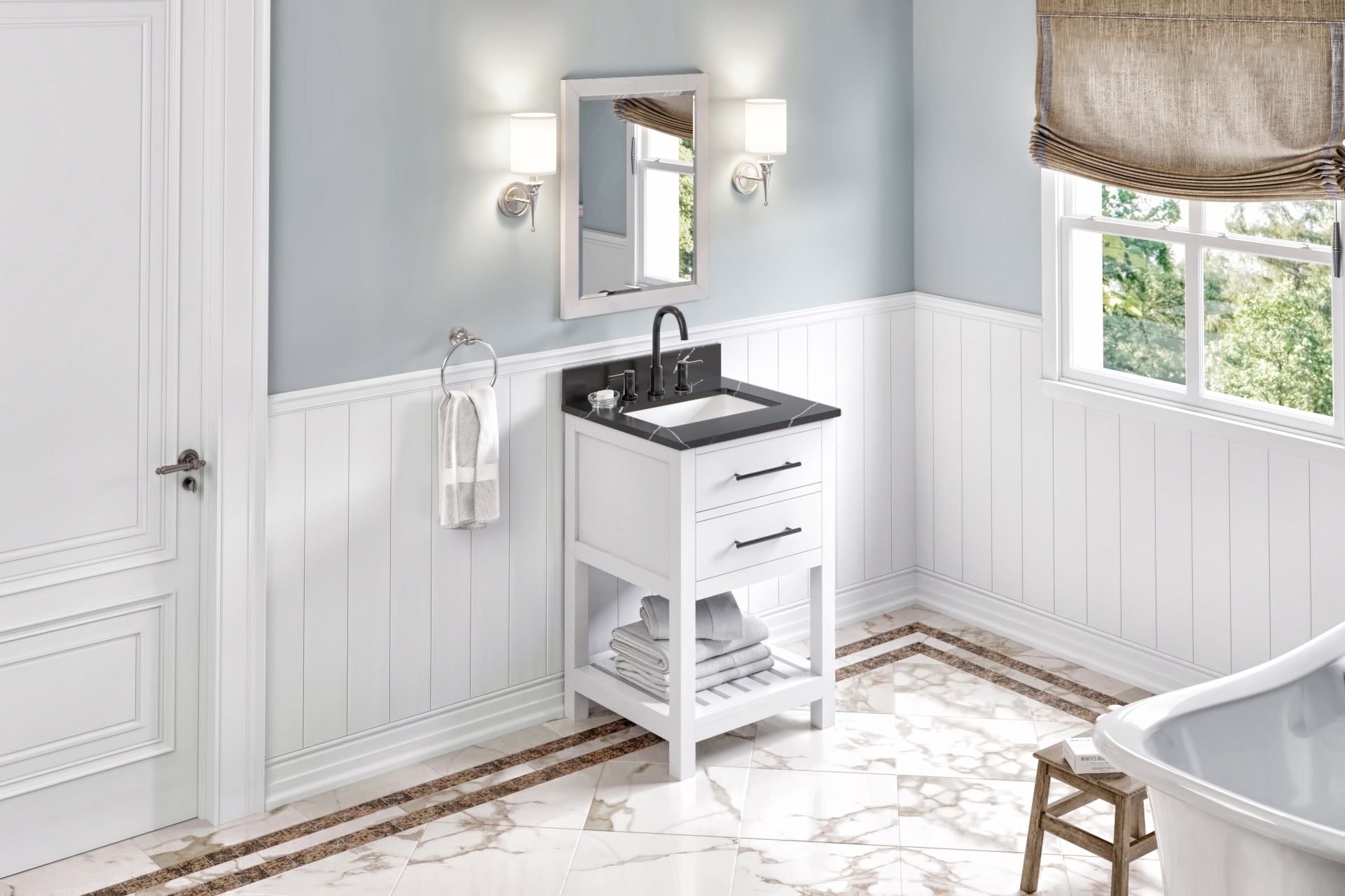 24" Wavecrest Vanity – White