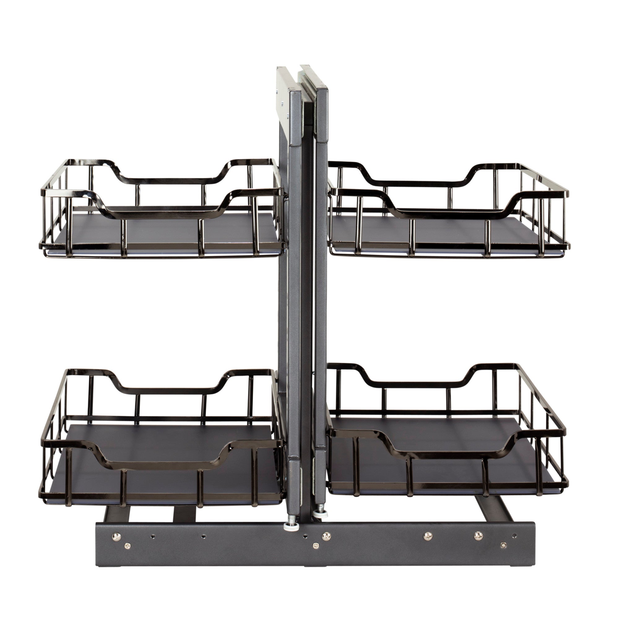 18" Black Nickel STORAGE WITH STYLE® Full-Height Blind Corner Organizer