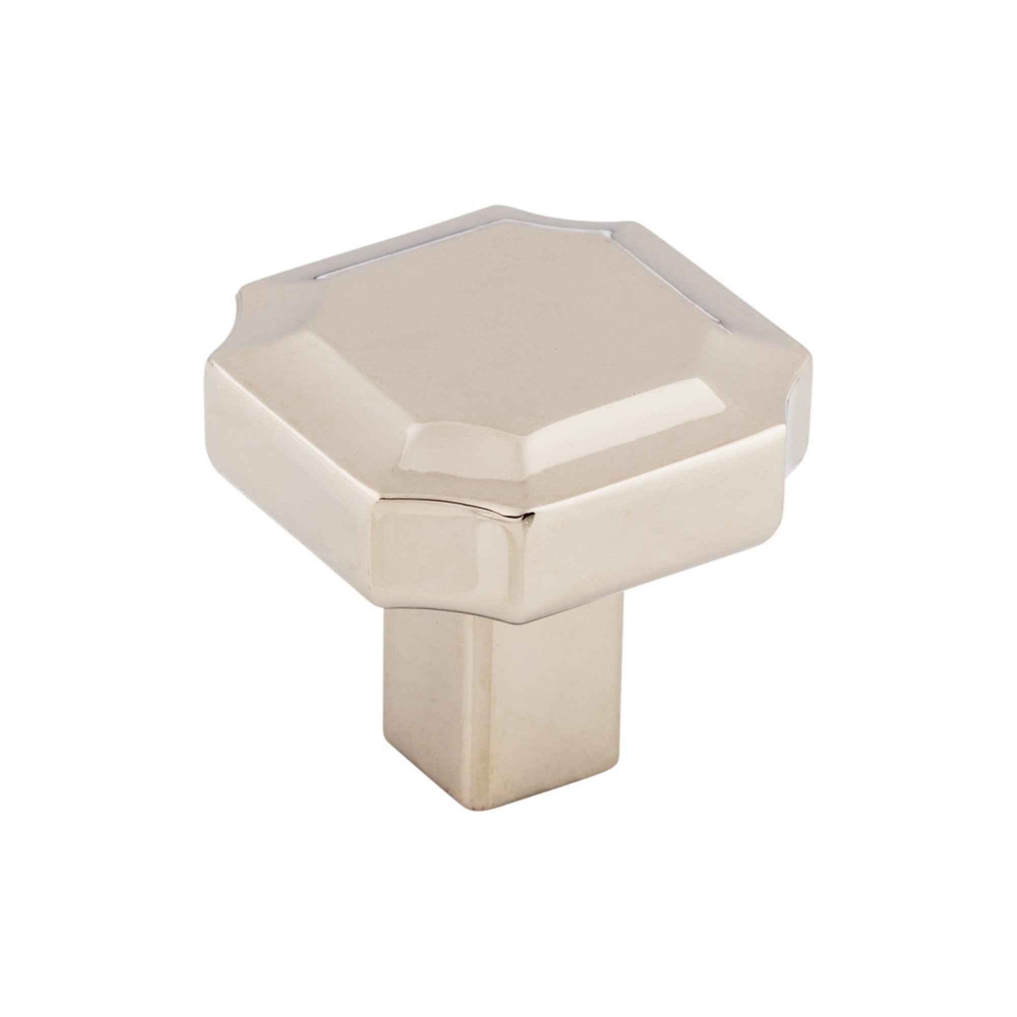 Davenport 1 1/4" Length Geometric Knob - Polished Nickel