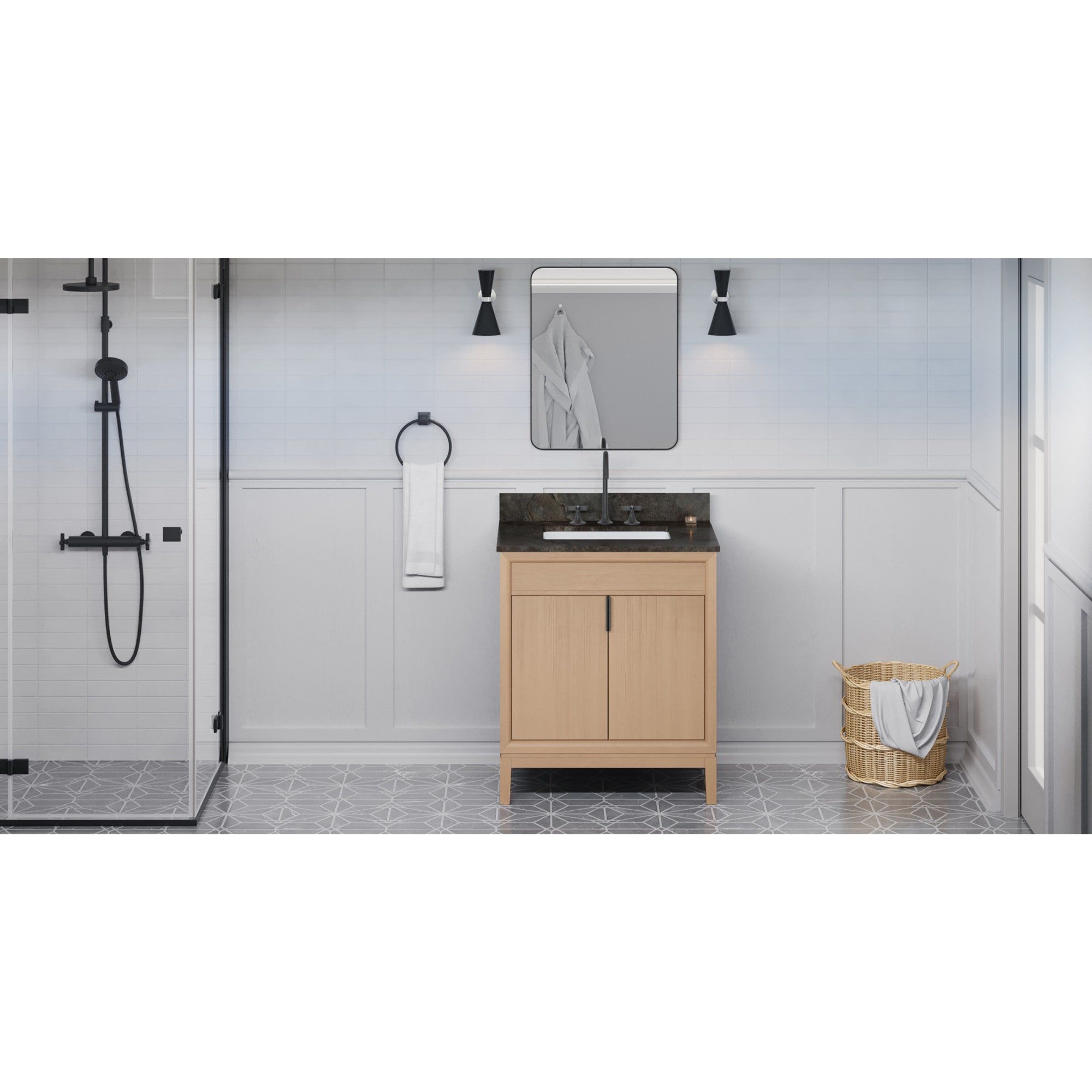 30" Theodora Vanity – Natural Oak