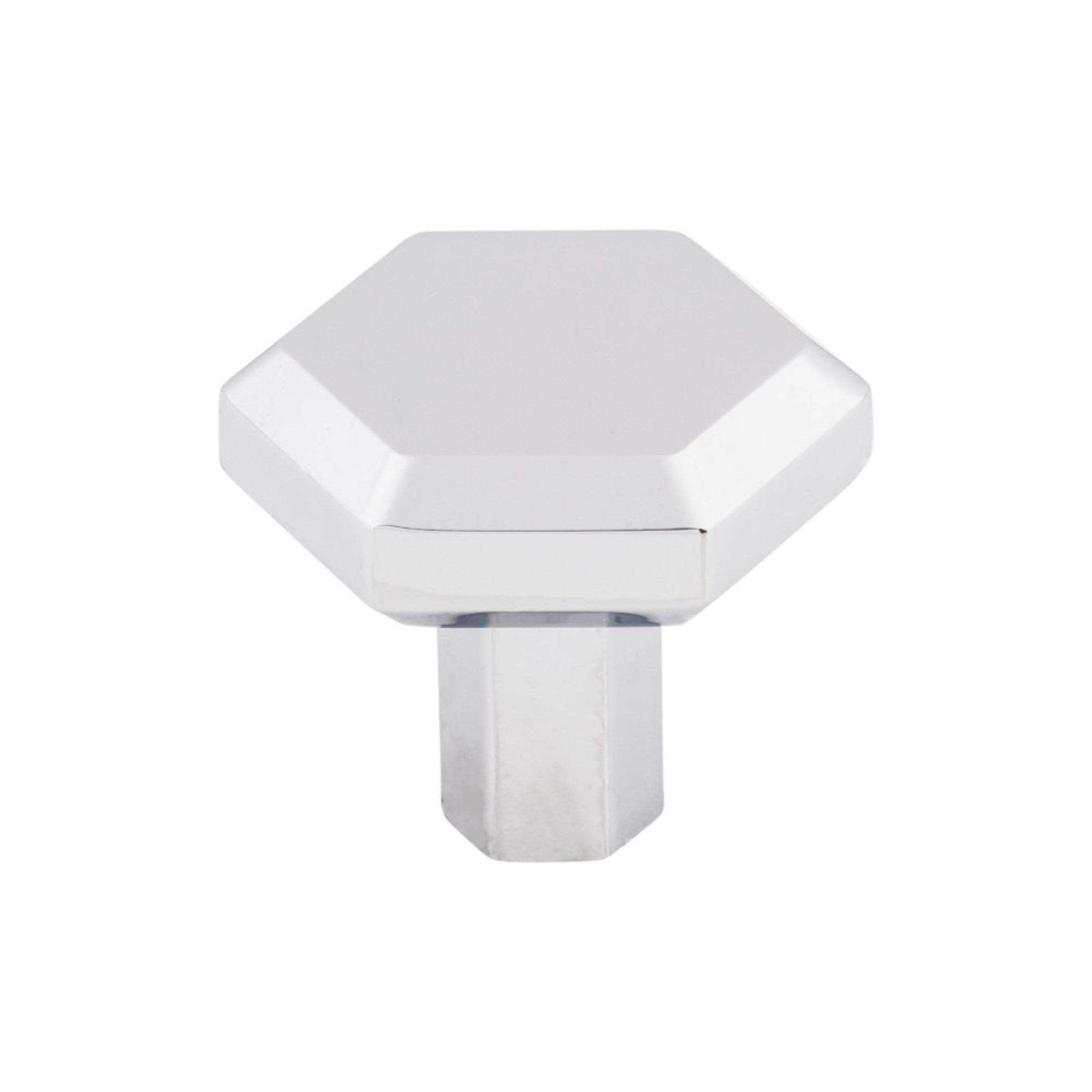 Lydia Square Knob - Polished Chrome