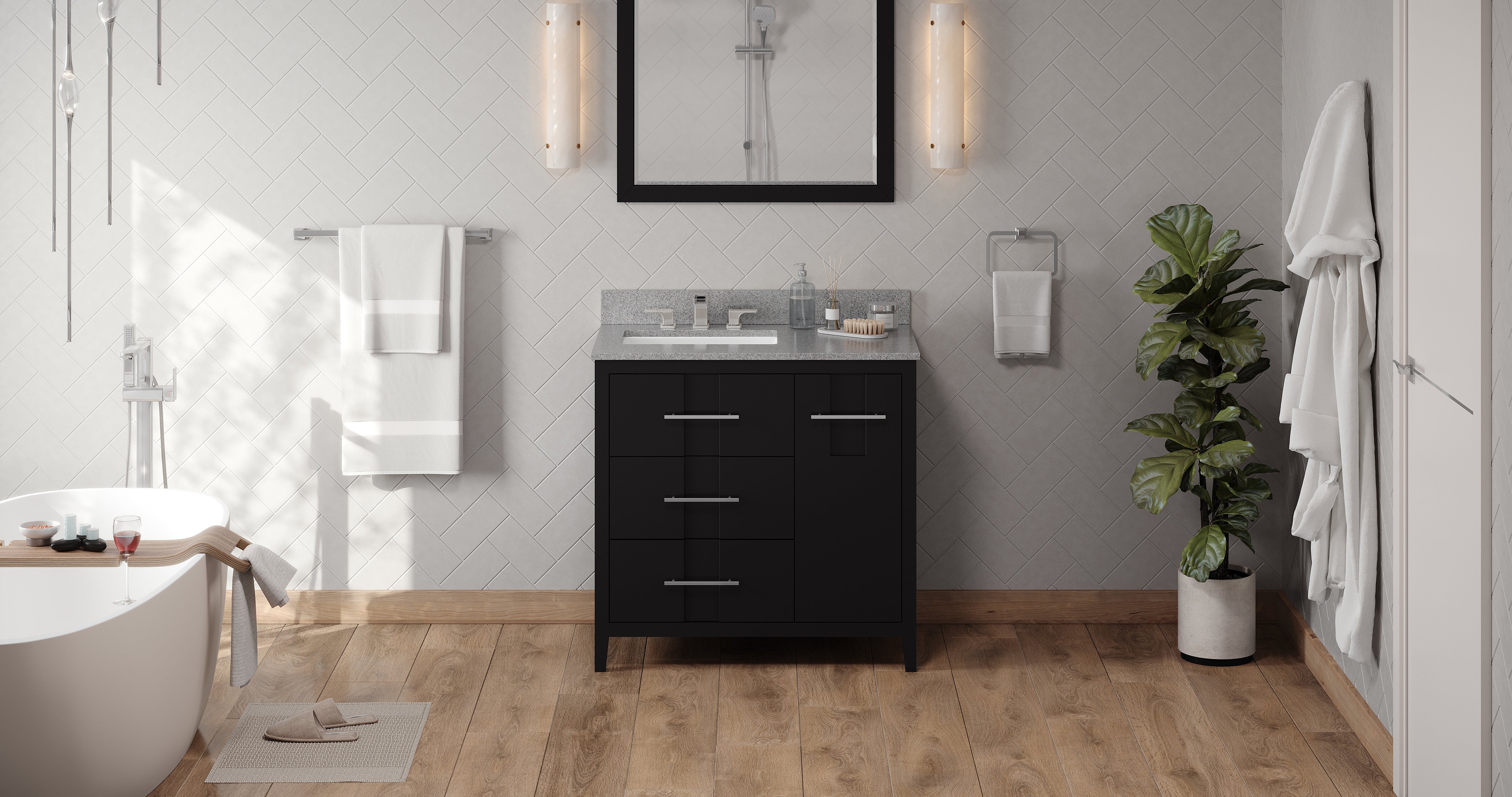 36" Katara Vanity – Left Offset
