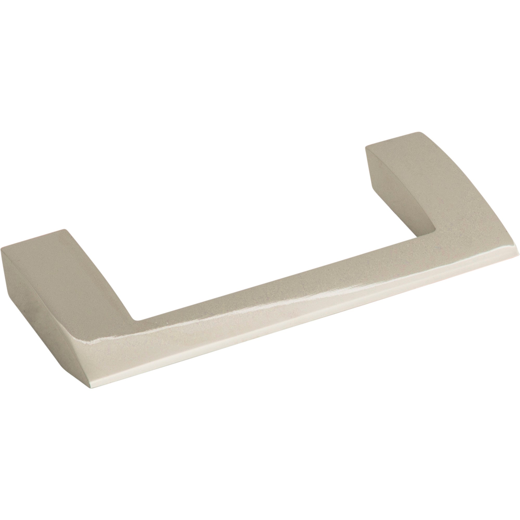 Angled Drop 3 3/4" Center to Center Bar Pull - Polished Nickel