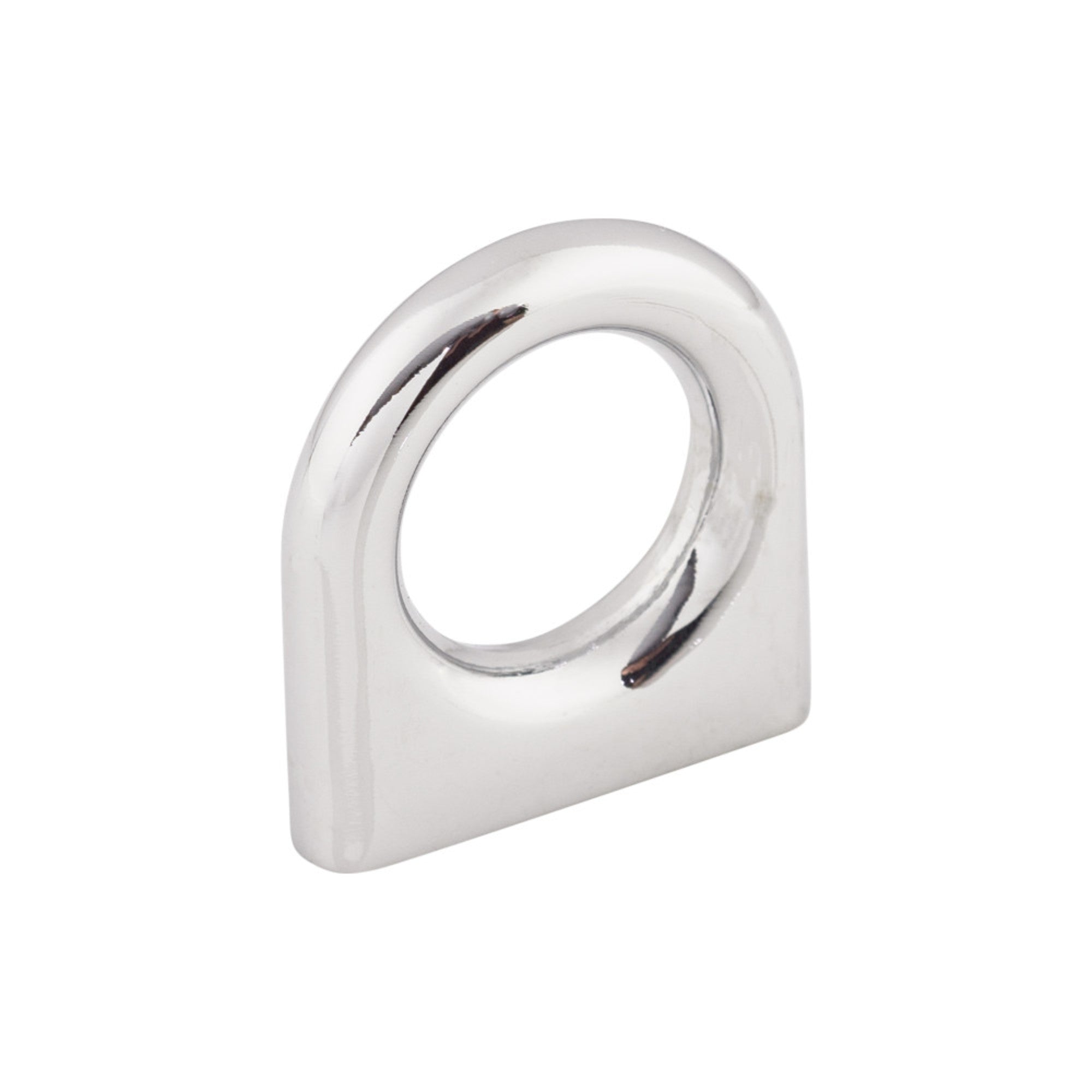 Ring 5/8" Center to Center Round Knob - Polished Chrome