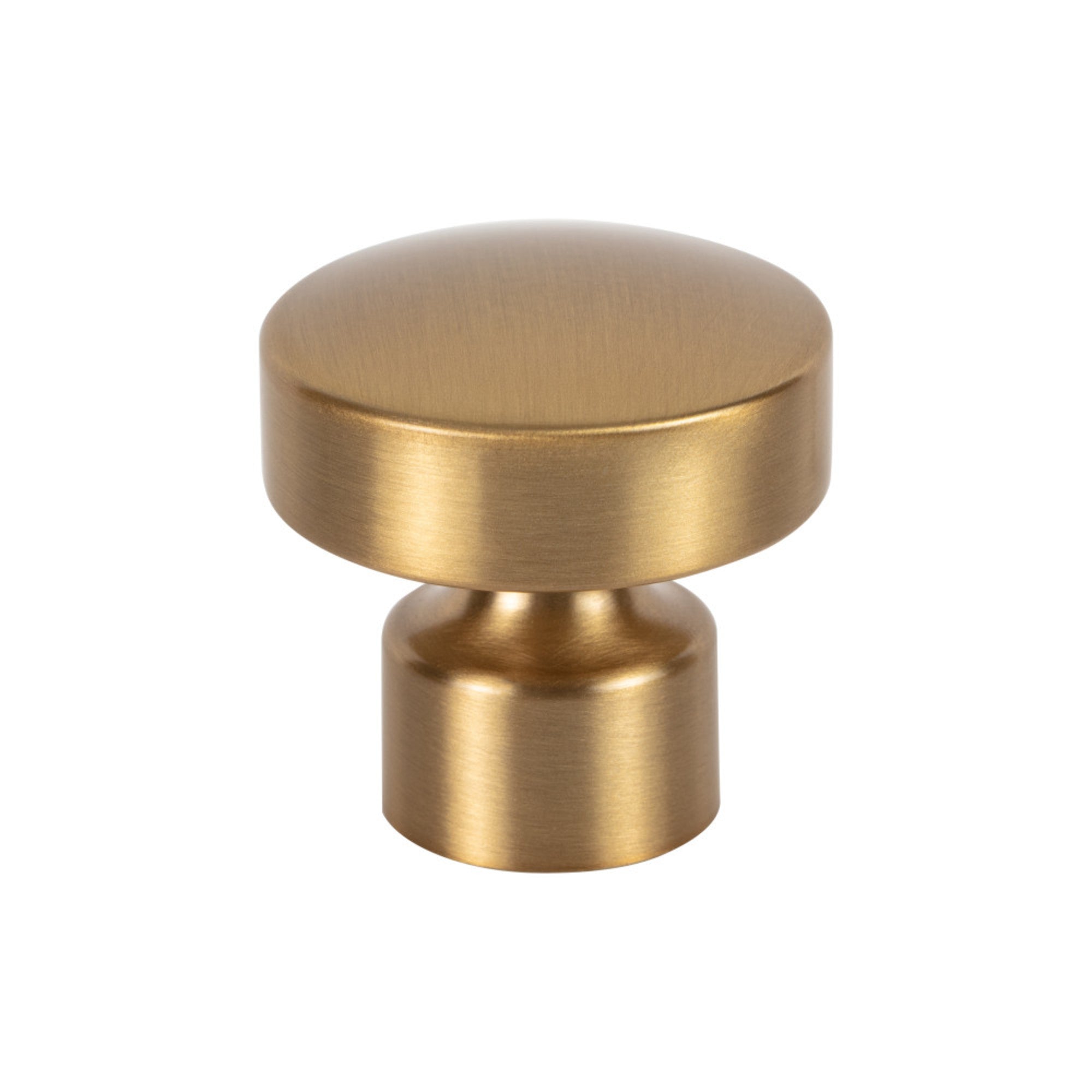 Lennox Mushroom Knob - Warm Brass