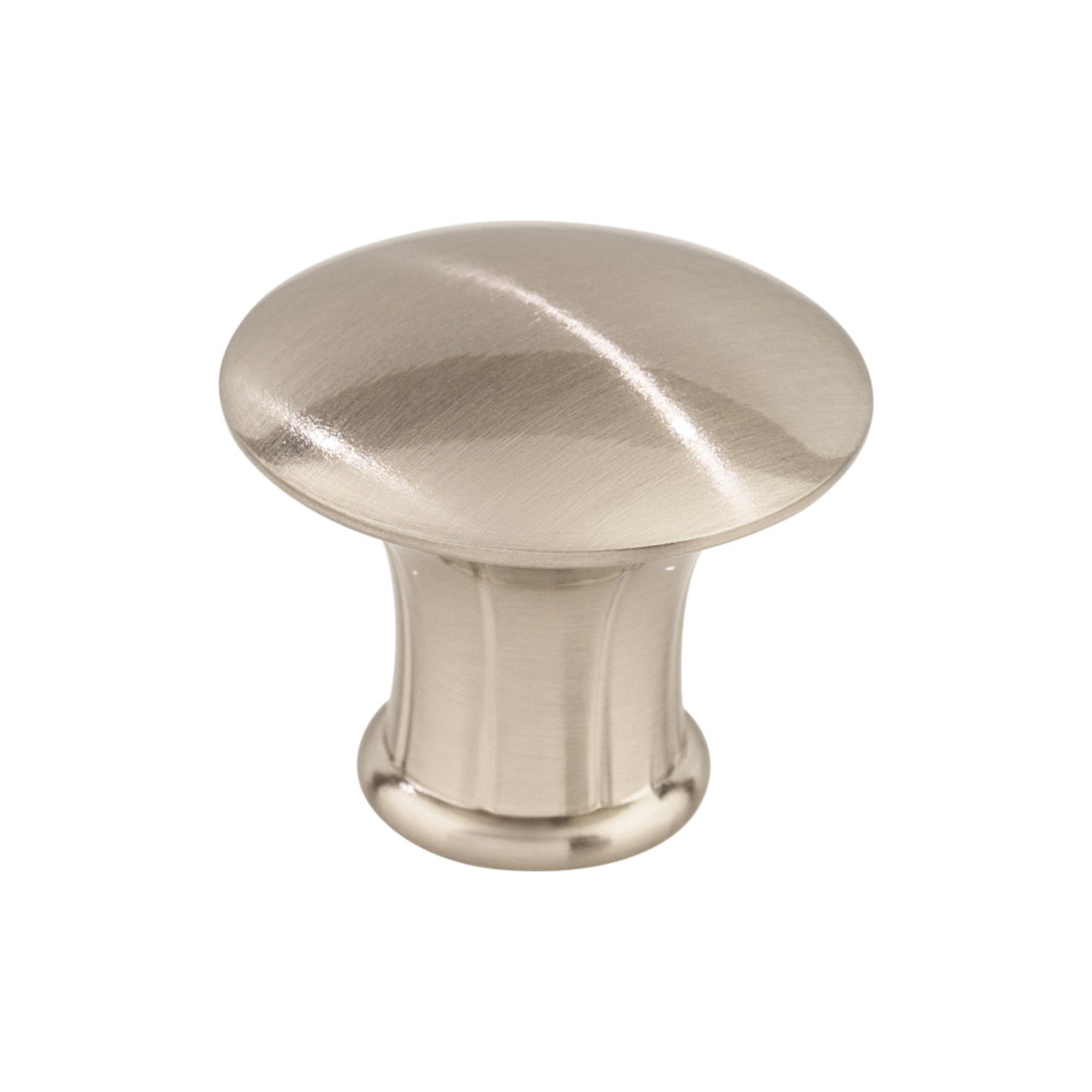Lund Round Knob - Brushed Satin Nickel